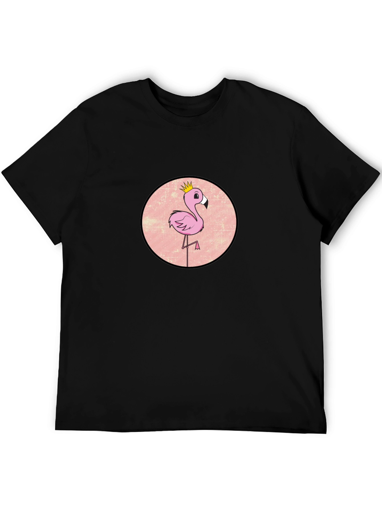 Flamingo King Graphic Tee - Black