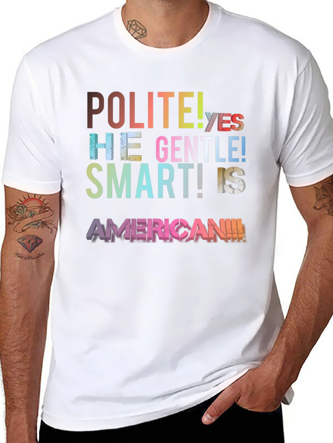 Polite Gentle Smart American T-Shirt