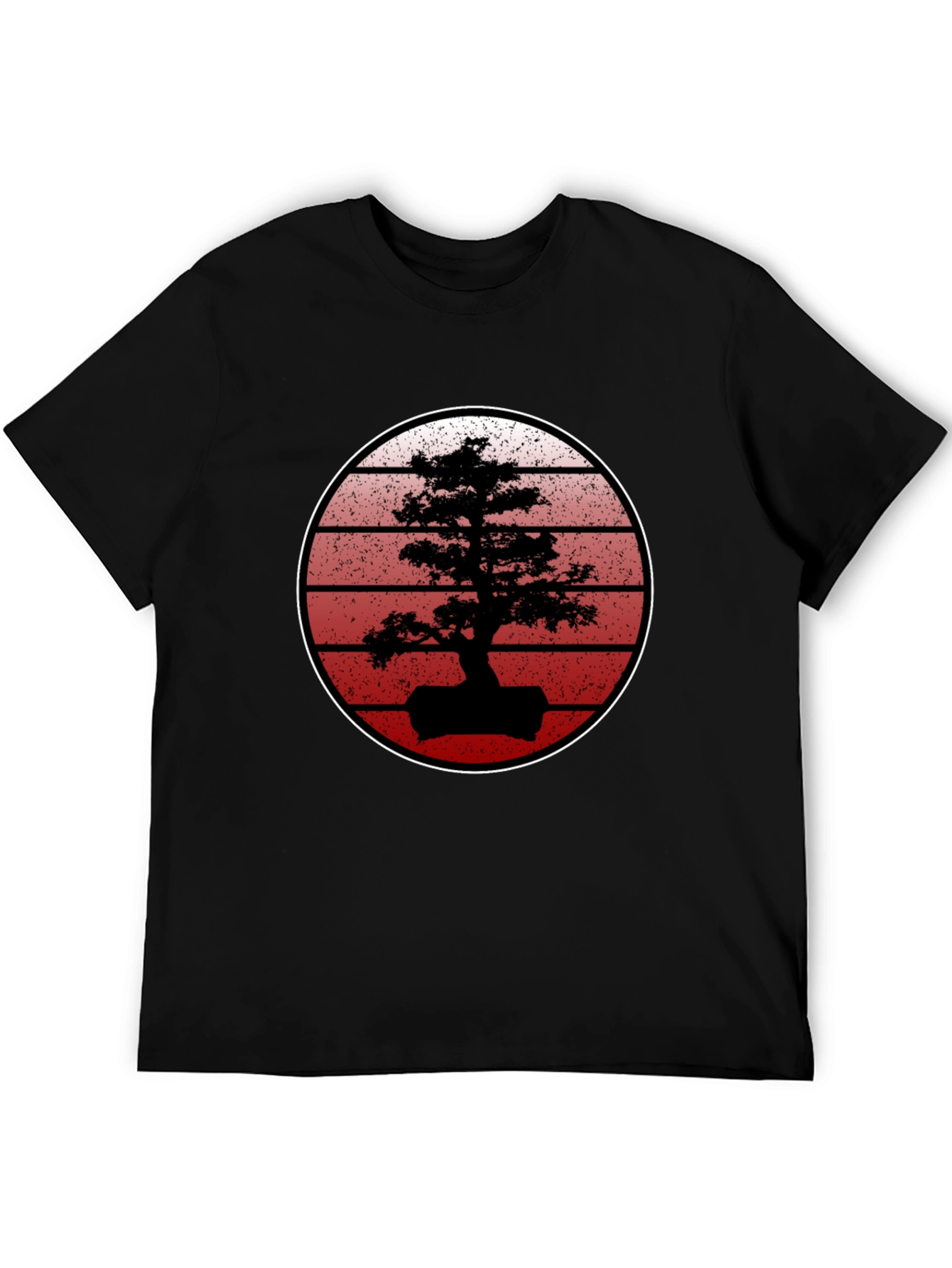 Bonsai Sunset Black T-Shirt