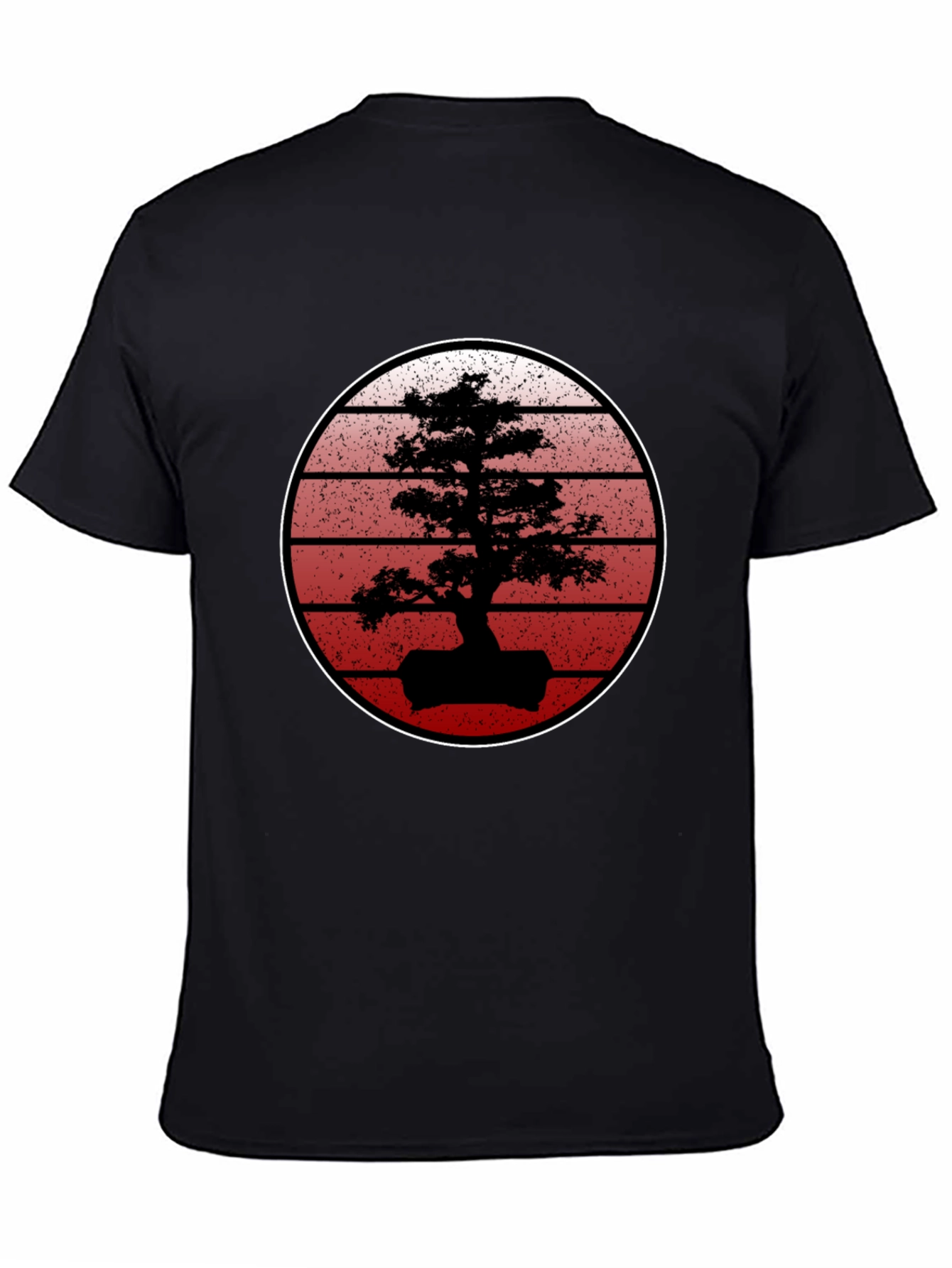 Bonsai Sunset Black T-Shirt