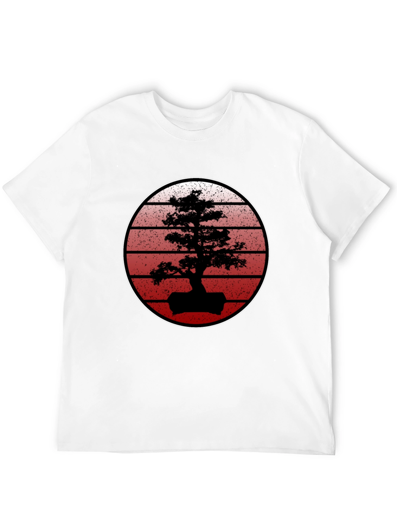 Bonsai Sunset Black T-Shirt