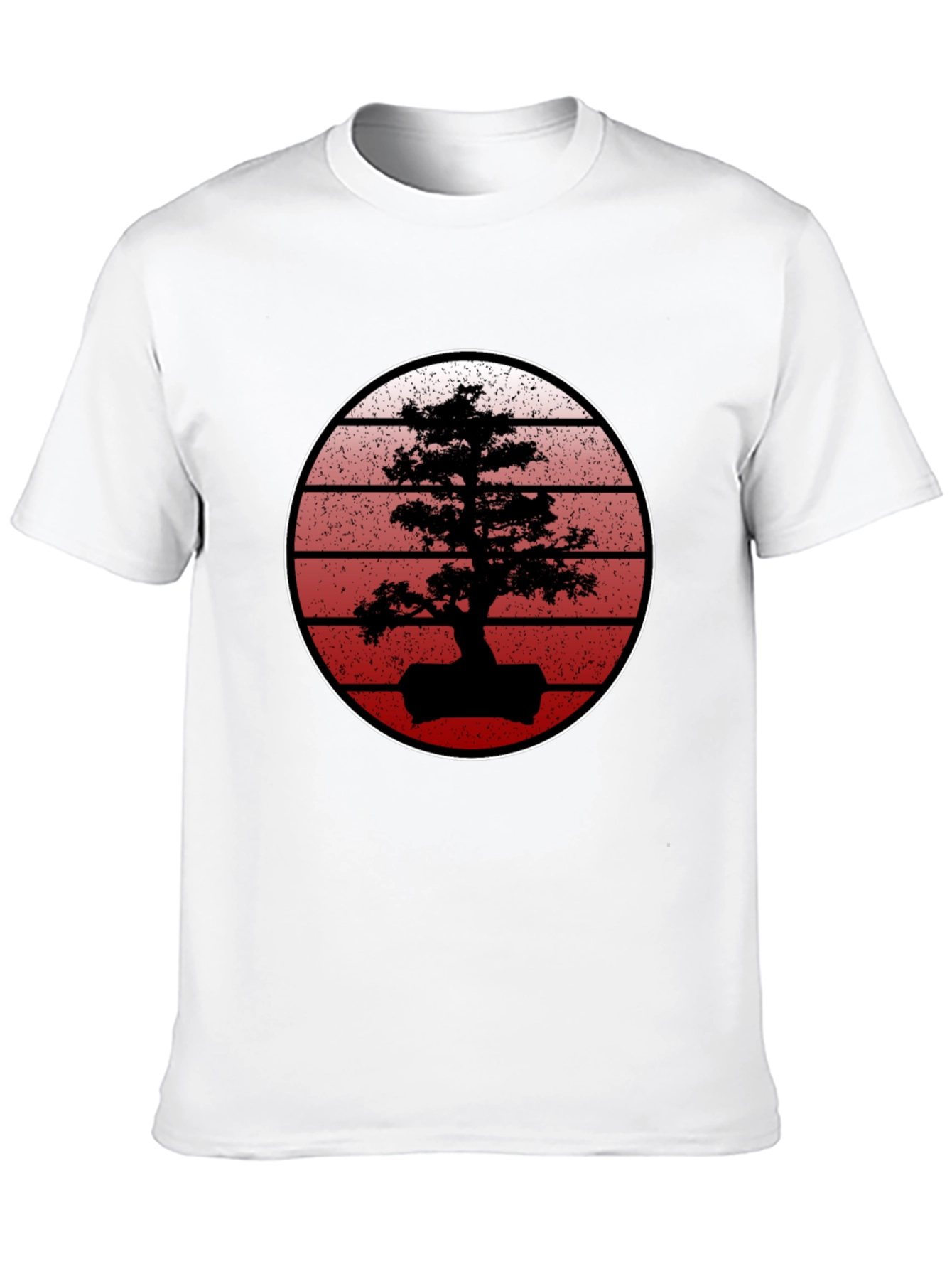Bonsai Sunset Black T-Shirt