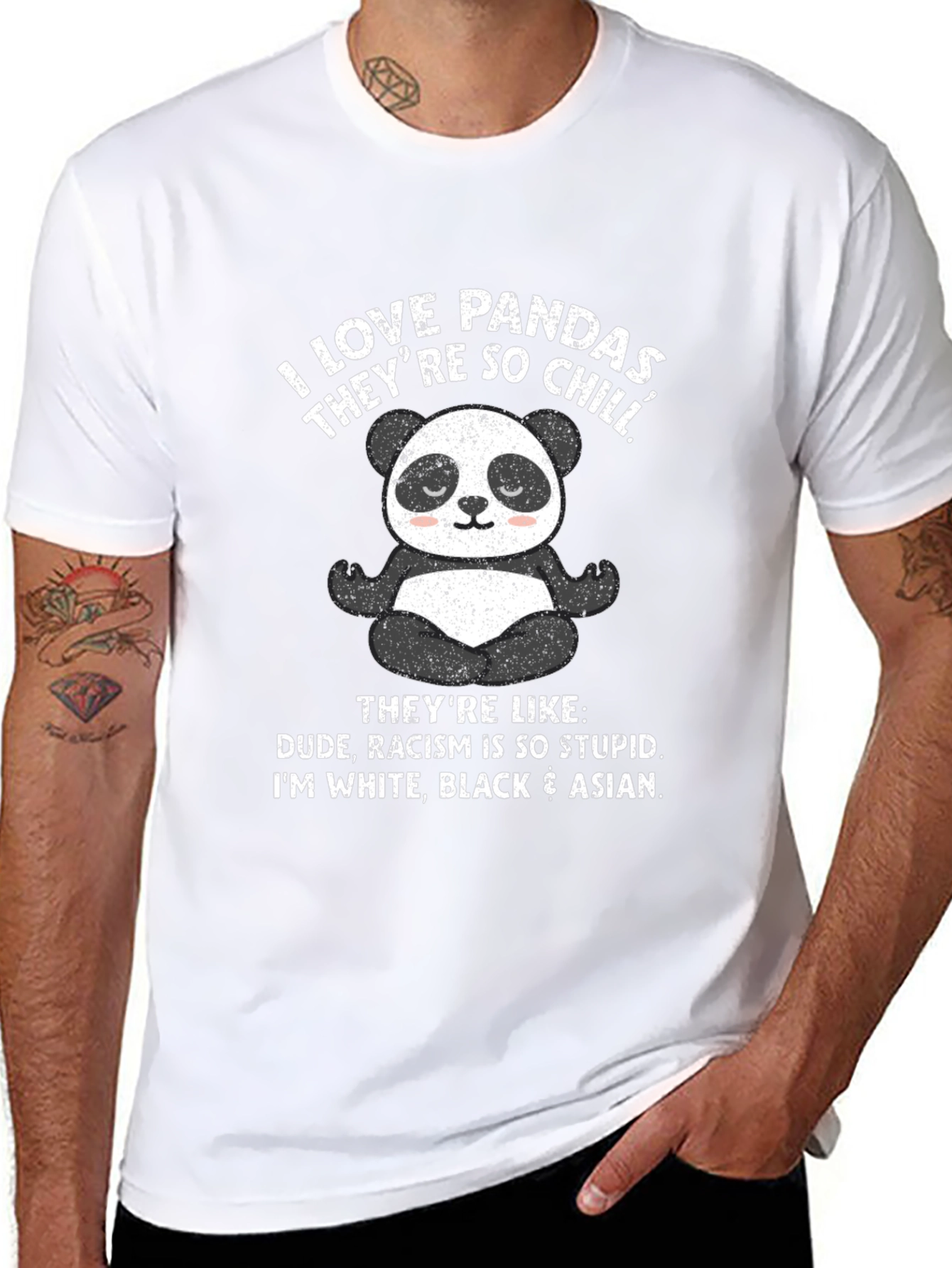 Chill Panda Graphic Tee - Anti-Racism T-Shirt