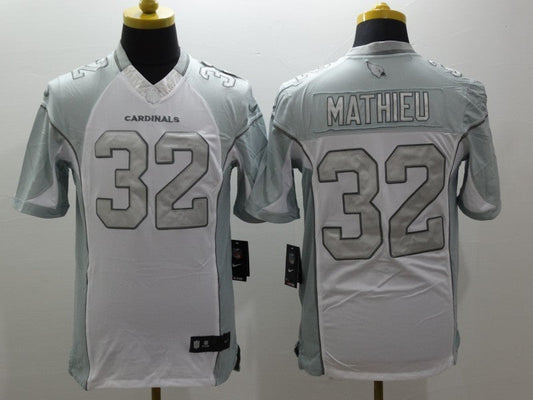 Men's Arizona Cardinals Tyrann Mathieu #32 White Game Jerseys