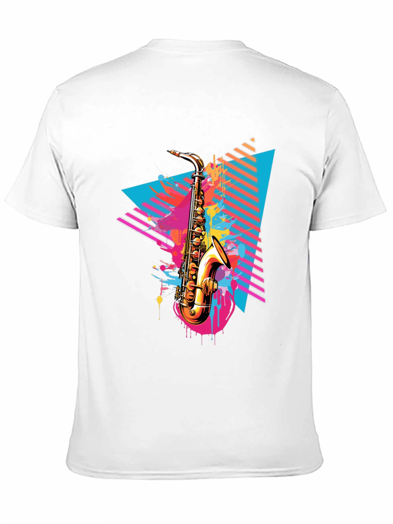 Saxophone Graphic Tee - Retro Music Lover T-Shirt