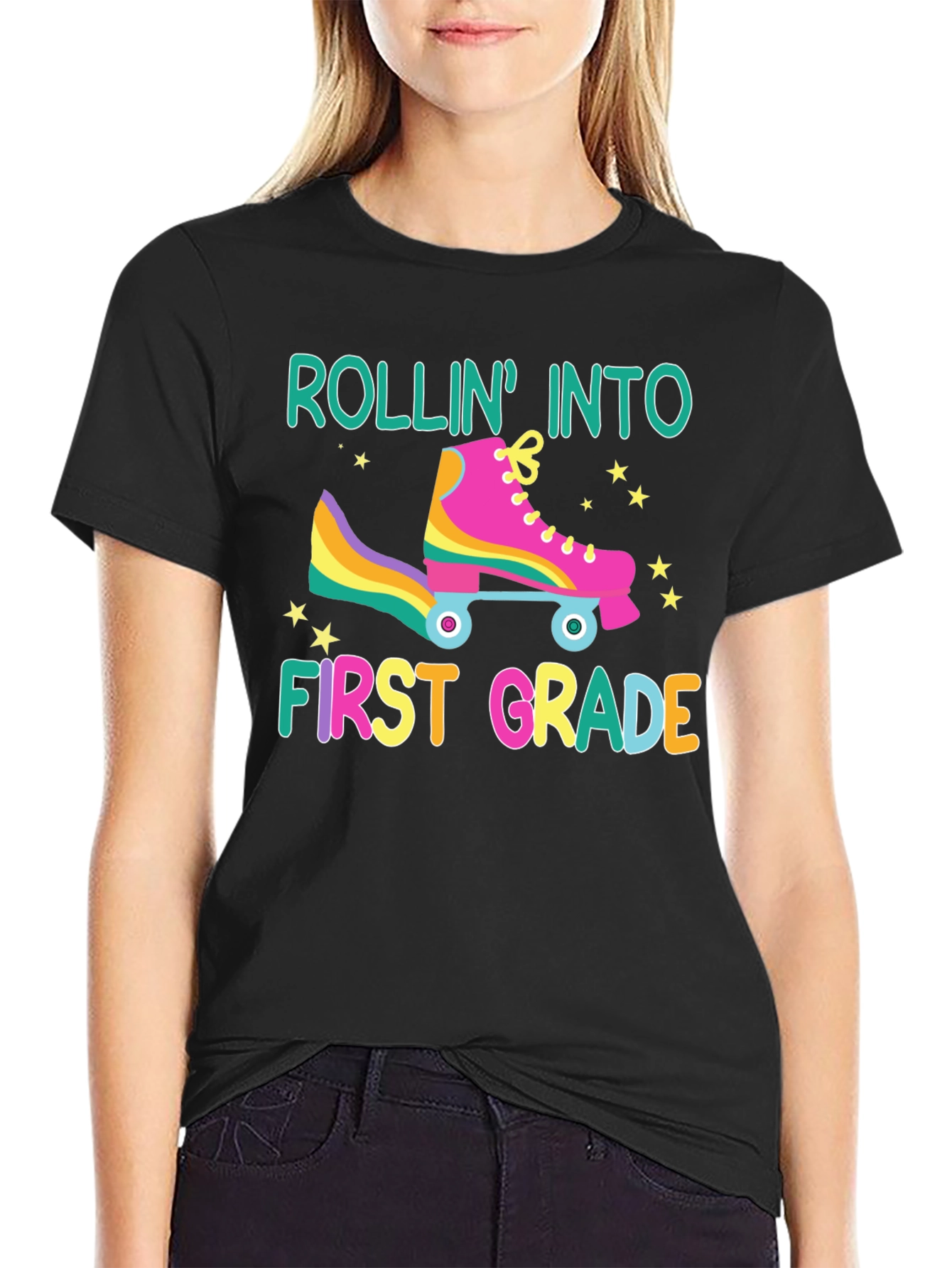 Rollin Into First Grade Back To School T-Shirt