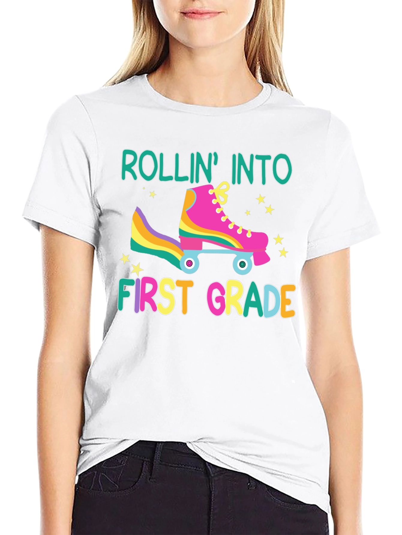 Rollin Into First Grade Back To School T-Shirt