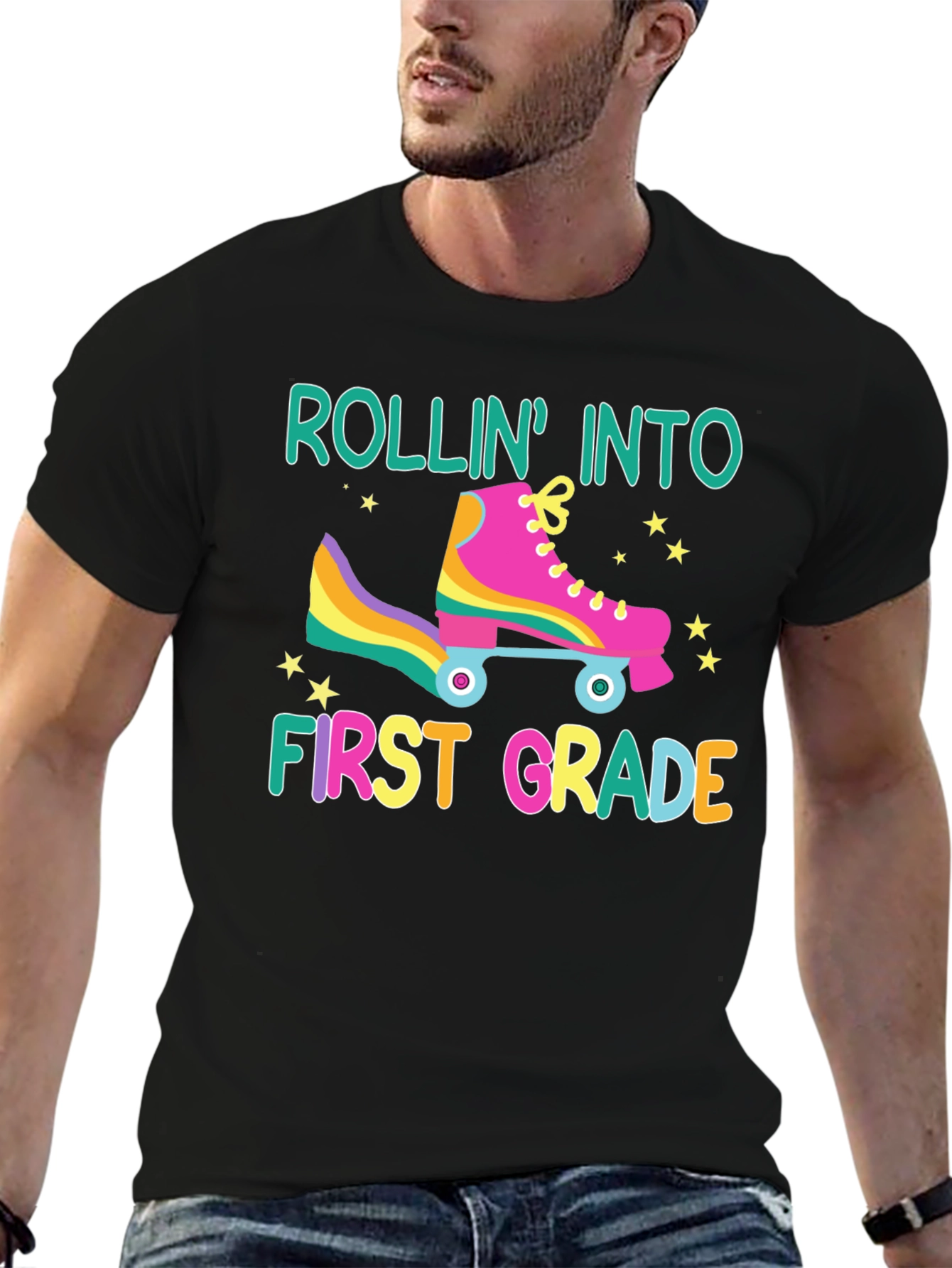 Rollin Into First Grade Back To School T-Shirt