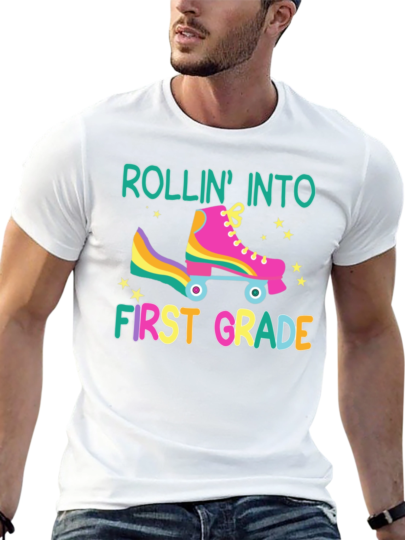 Rollin Into First Grade Back To School T-Shirt