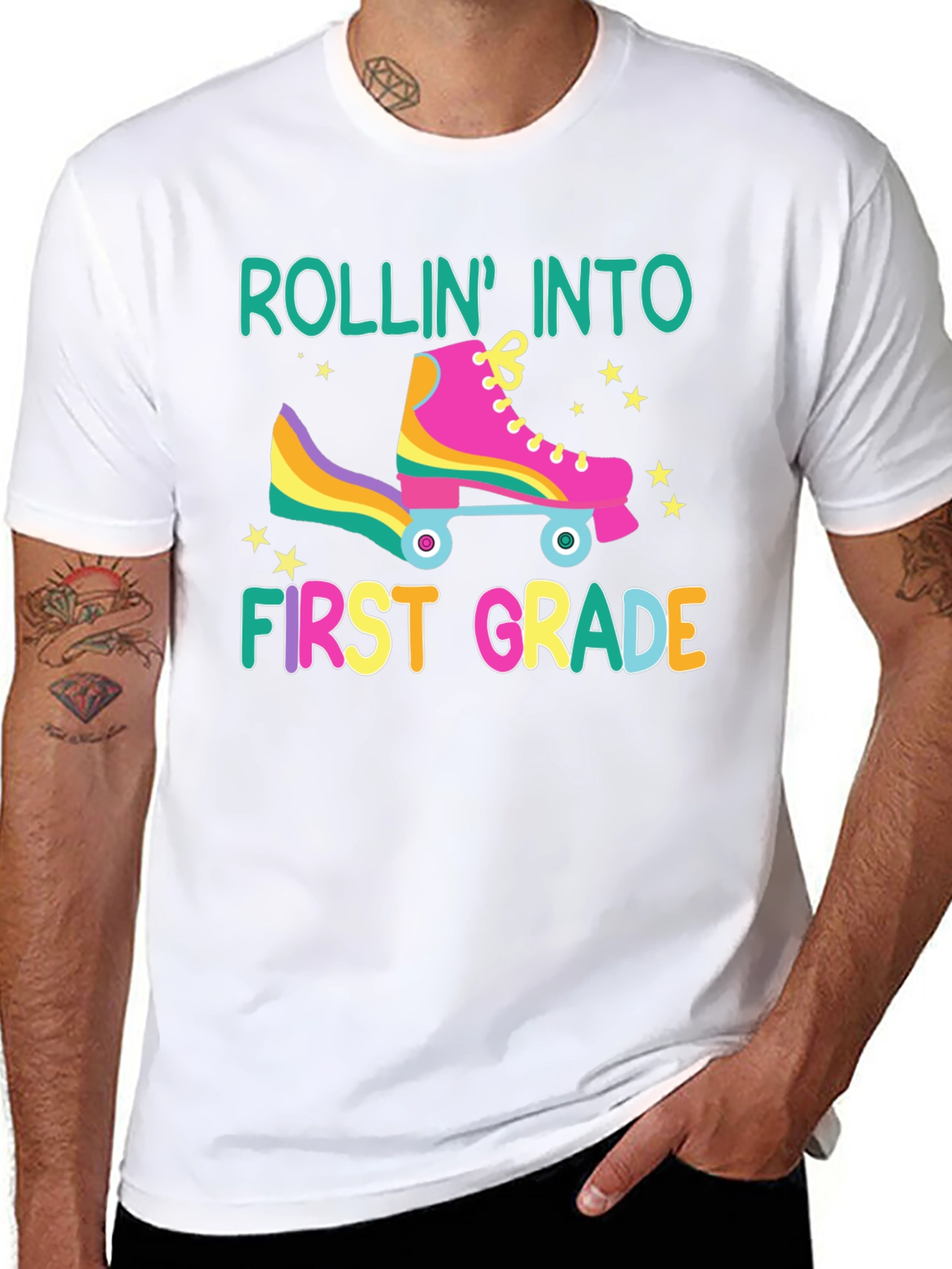 Rollin Into First Grade Back To School T-Shirt