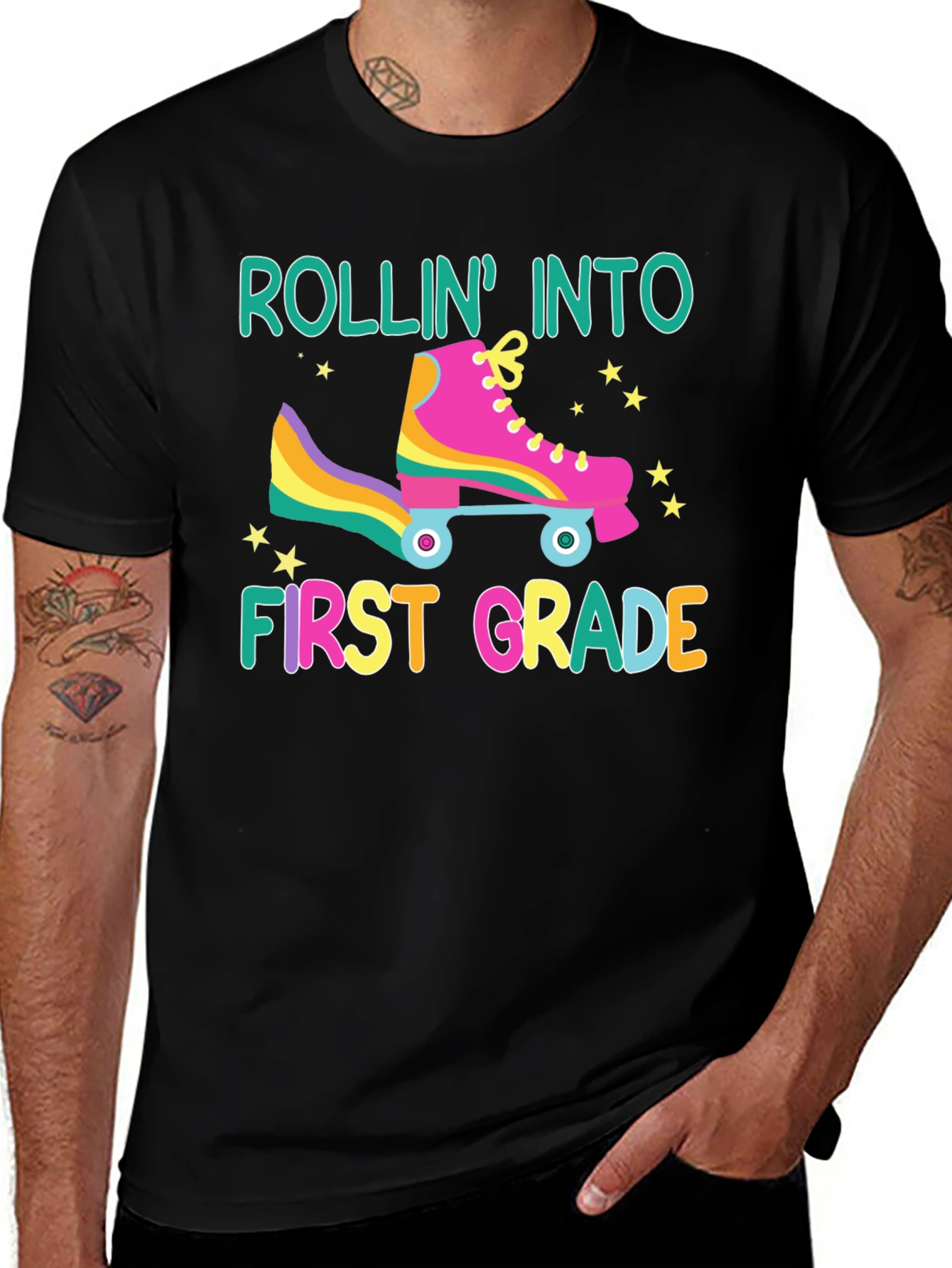 Rollin Into First Grade Back To School T-Shirt