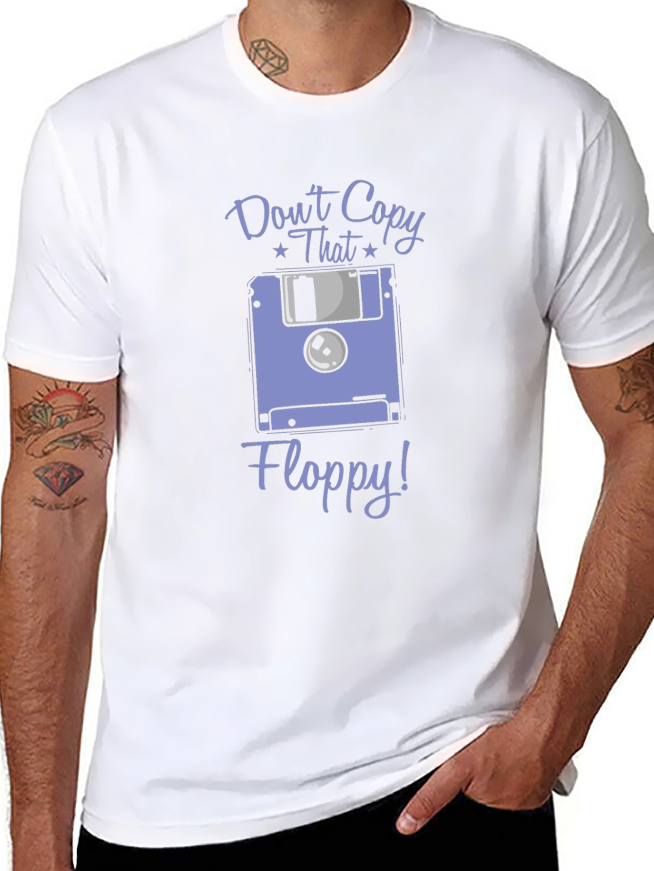 Retro Dont Copy That Floppy Graphic T-Shirt