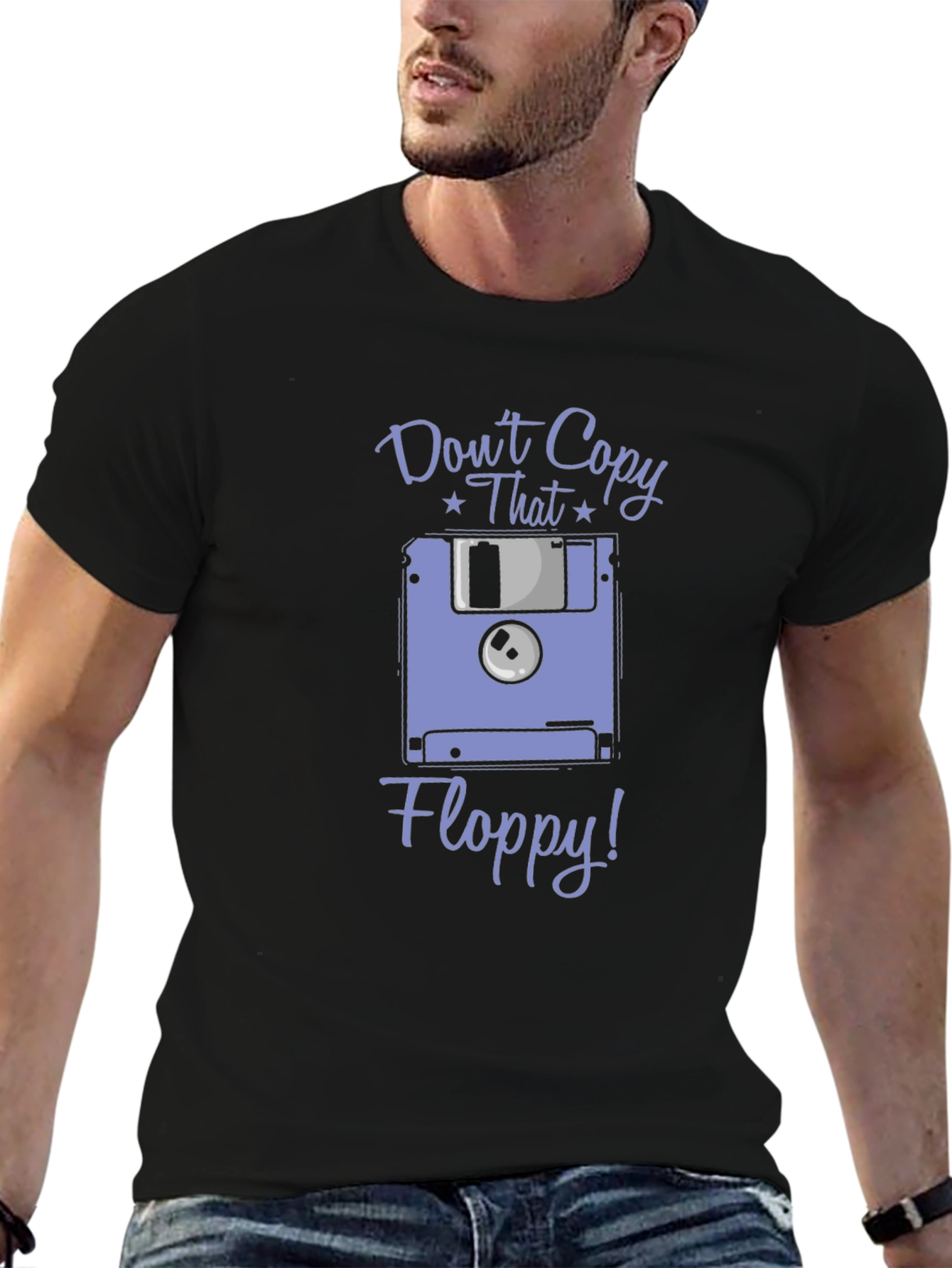 Retro Dont Copy That Floppy Graphic T-Shirt