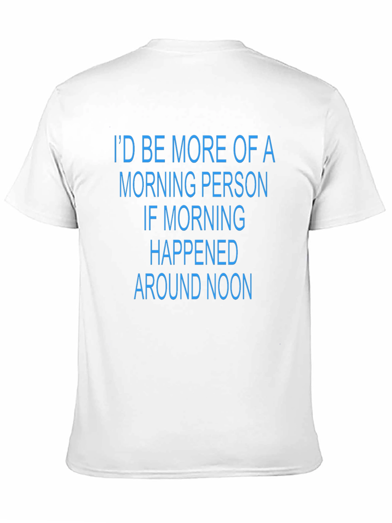 Funny Morning Person T-Shirt - Black Novelty Tee