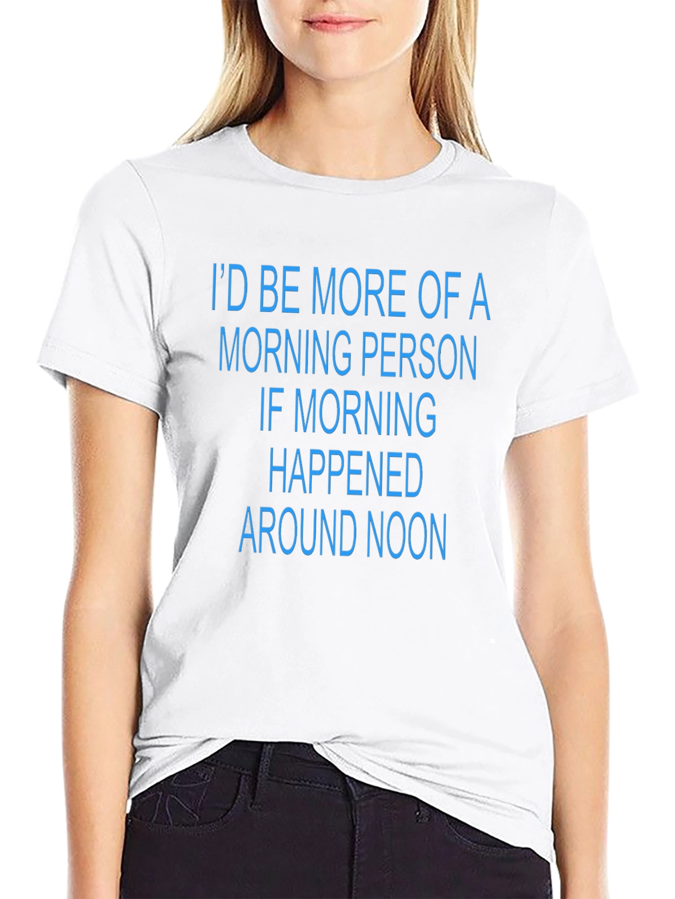 Funny Morning Person T-Shirt - Black Novelty Tee