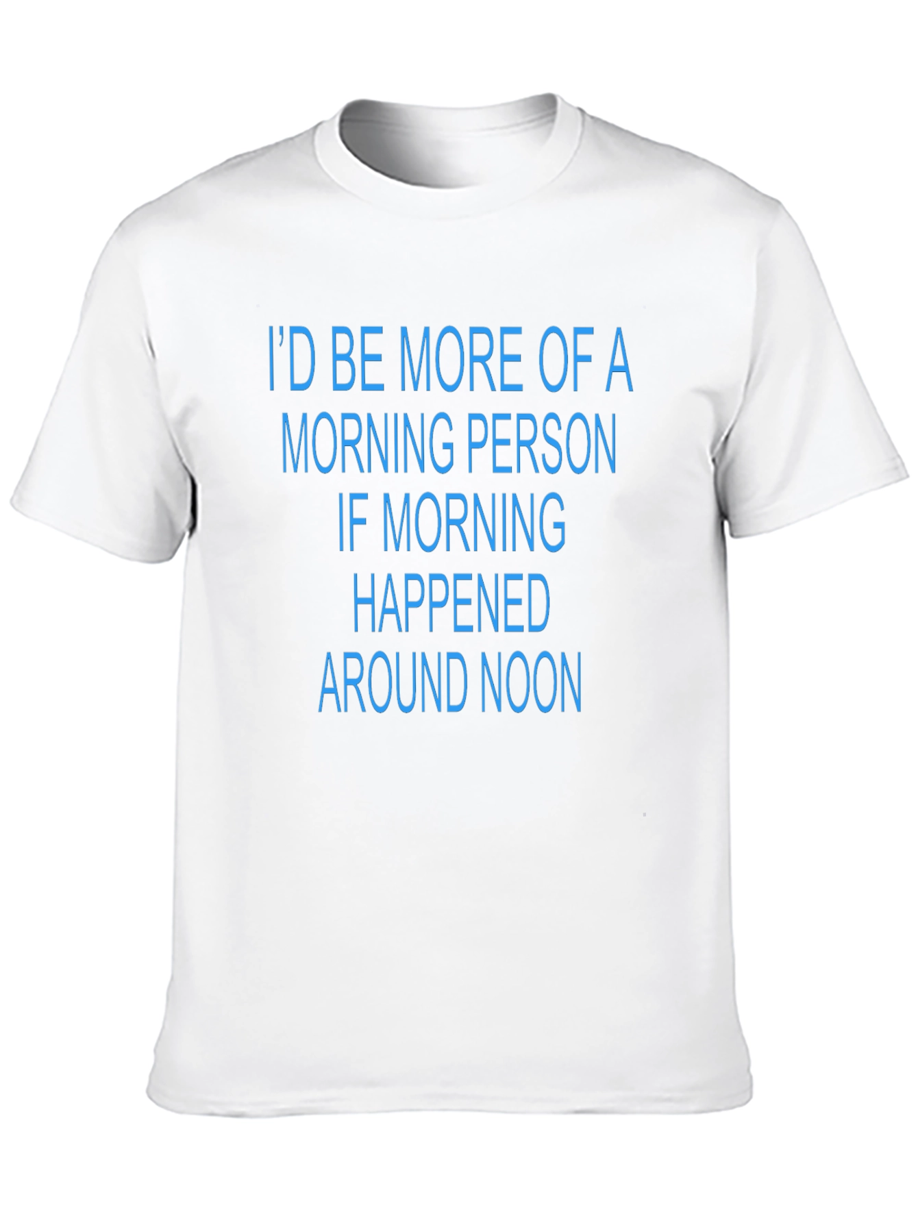 Funny Morning Person T-Shirt - Black Novelty Tee