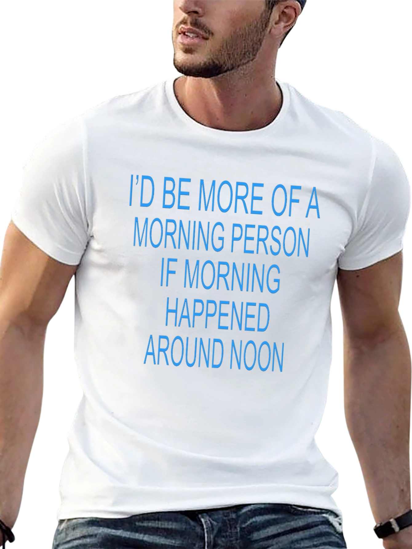 Funny Morning Person T-Shirt - Black Novelty Tee
