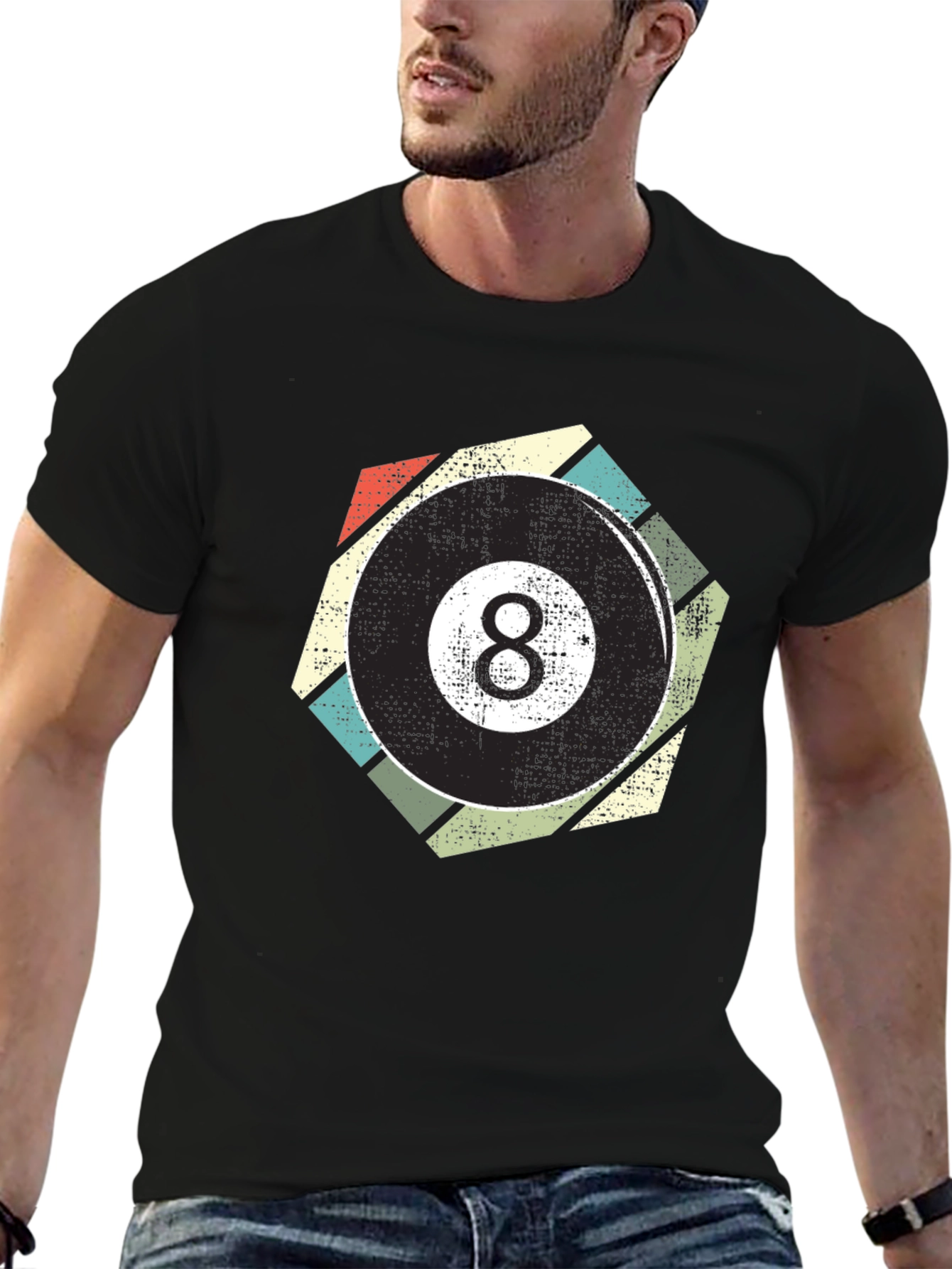 Retro 8 Ball Graphic Tee