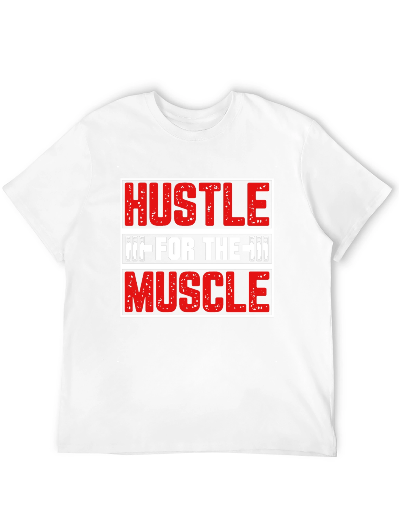Hustle For The Muscle Graphic Tee - Black