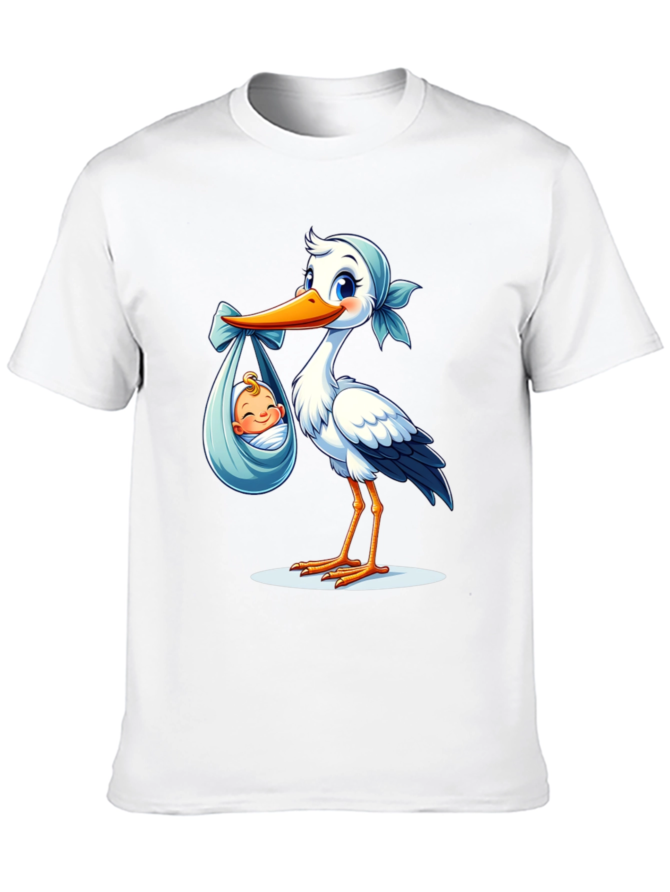 Stork Delivering Baby Graphic Tee