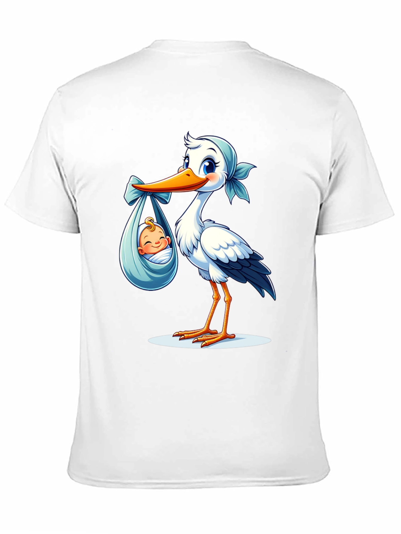Stork Delivering Baby Graphic Tee