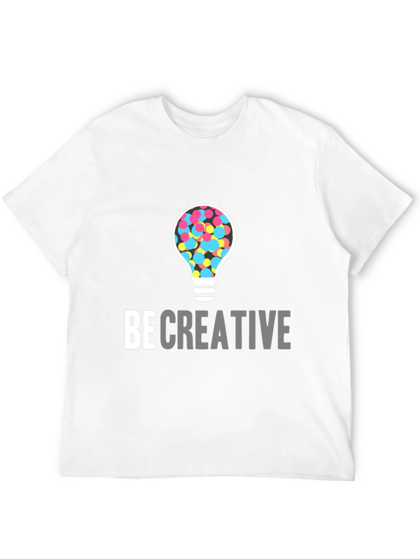 Be Creative Light Bulb Graphic Tee - Black
