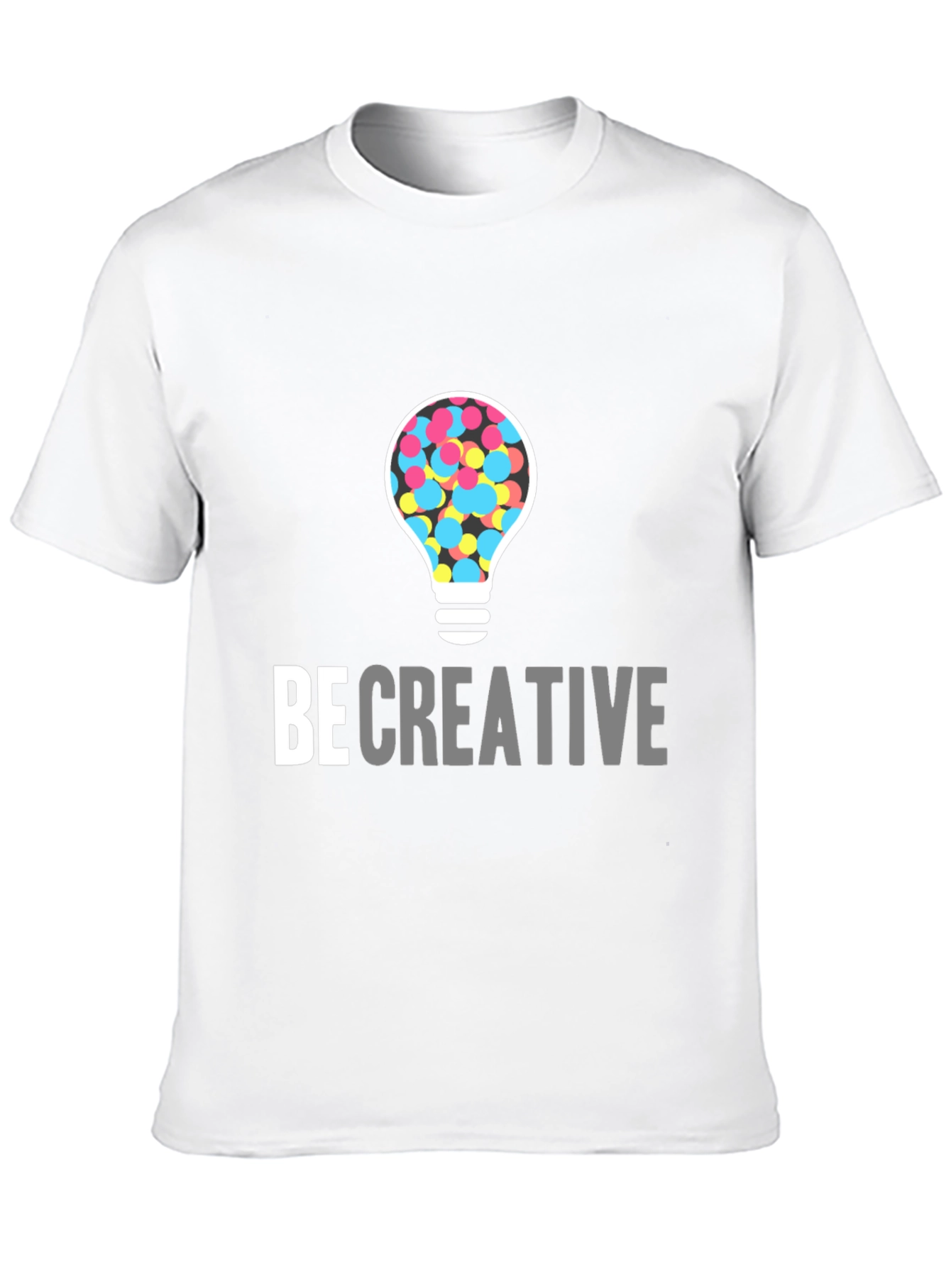 Be Creative Light Bulb Graphic Tee - Black