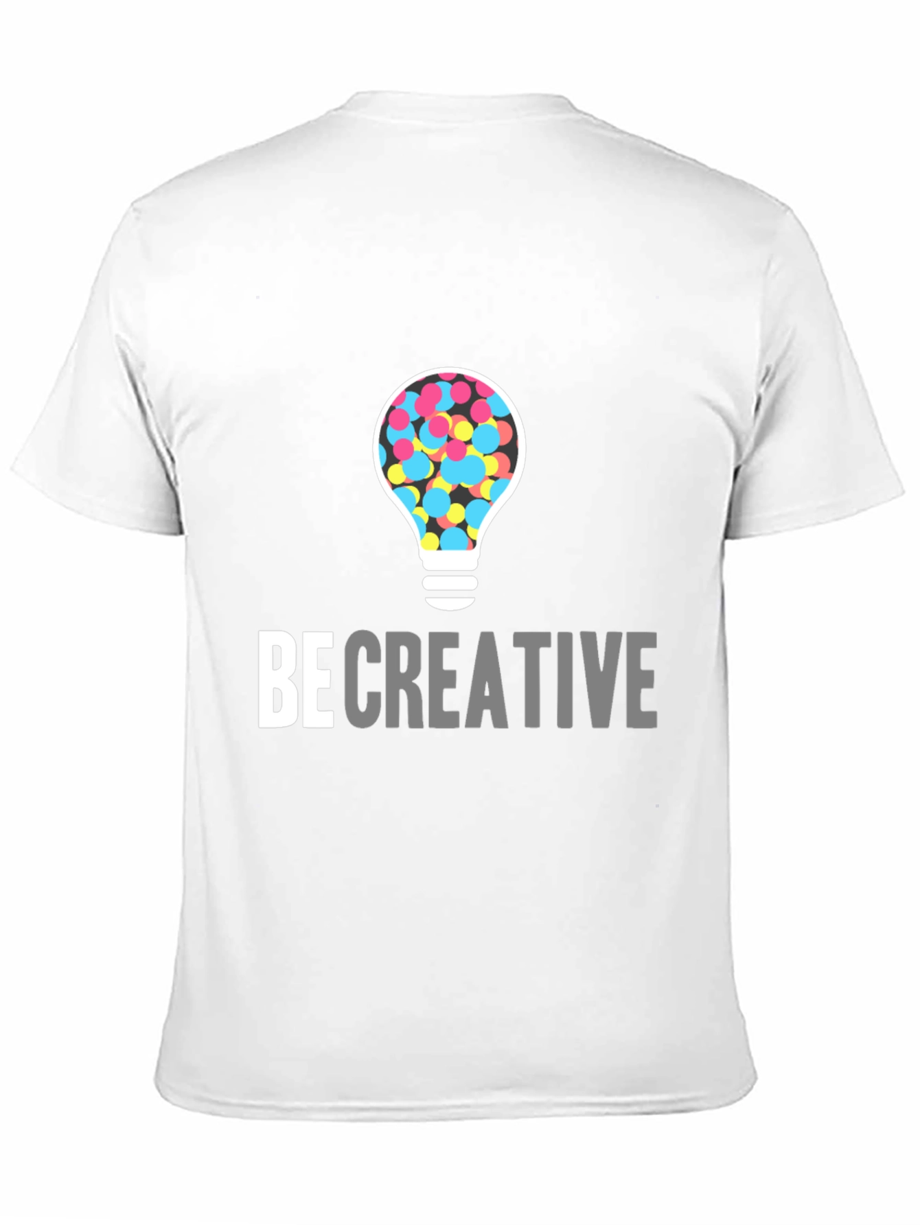 Be Creative Light Bulb Graphic Tee - Black