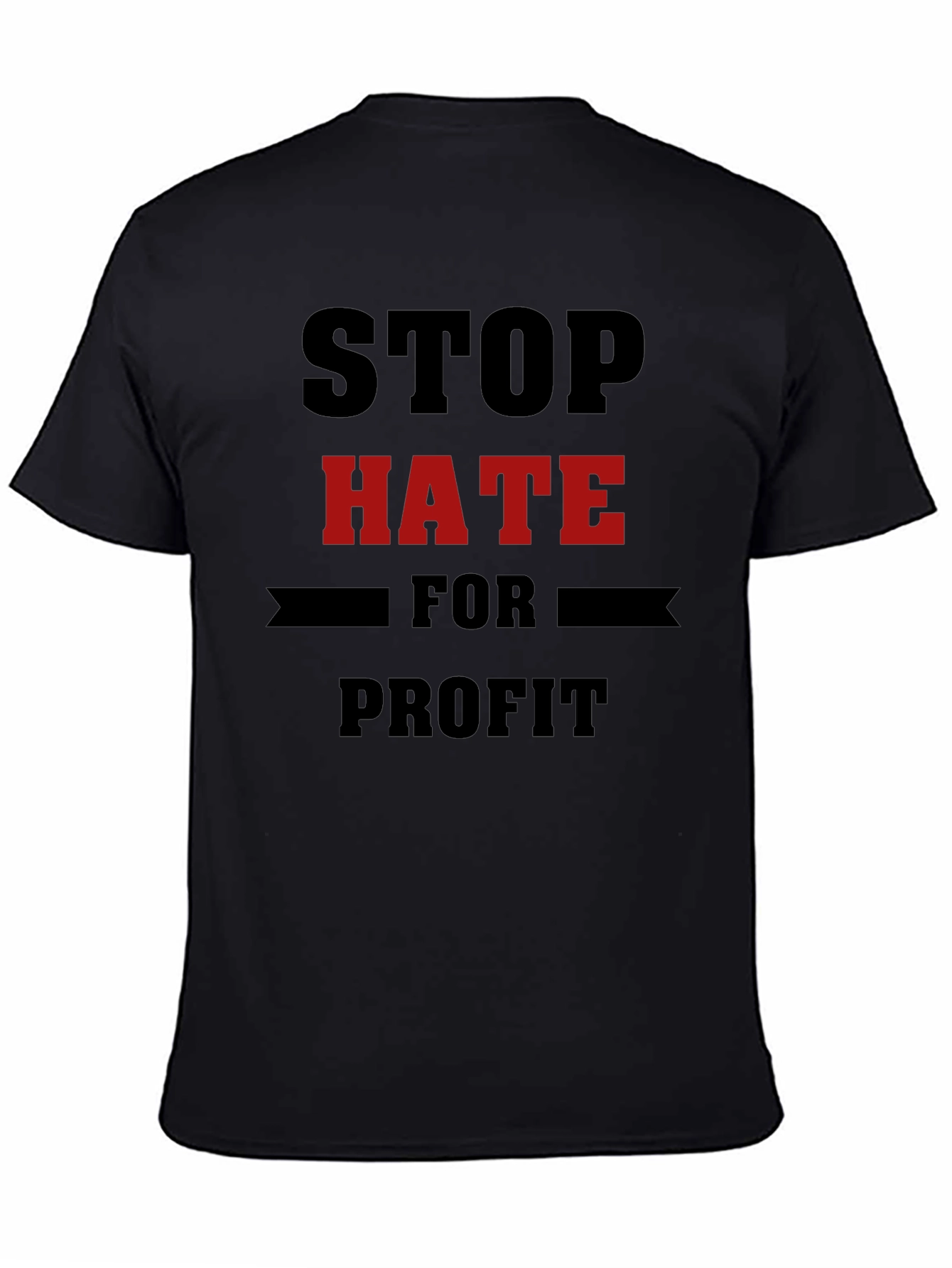 Stop Hate for Profit Black T-Shirt