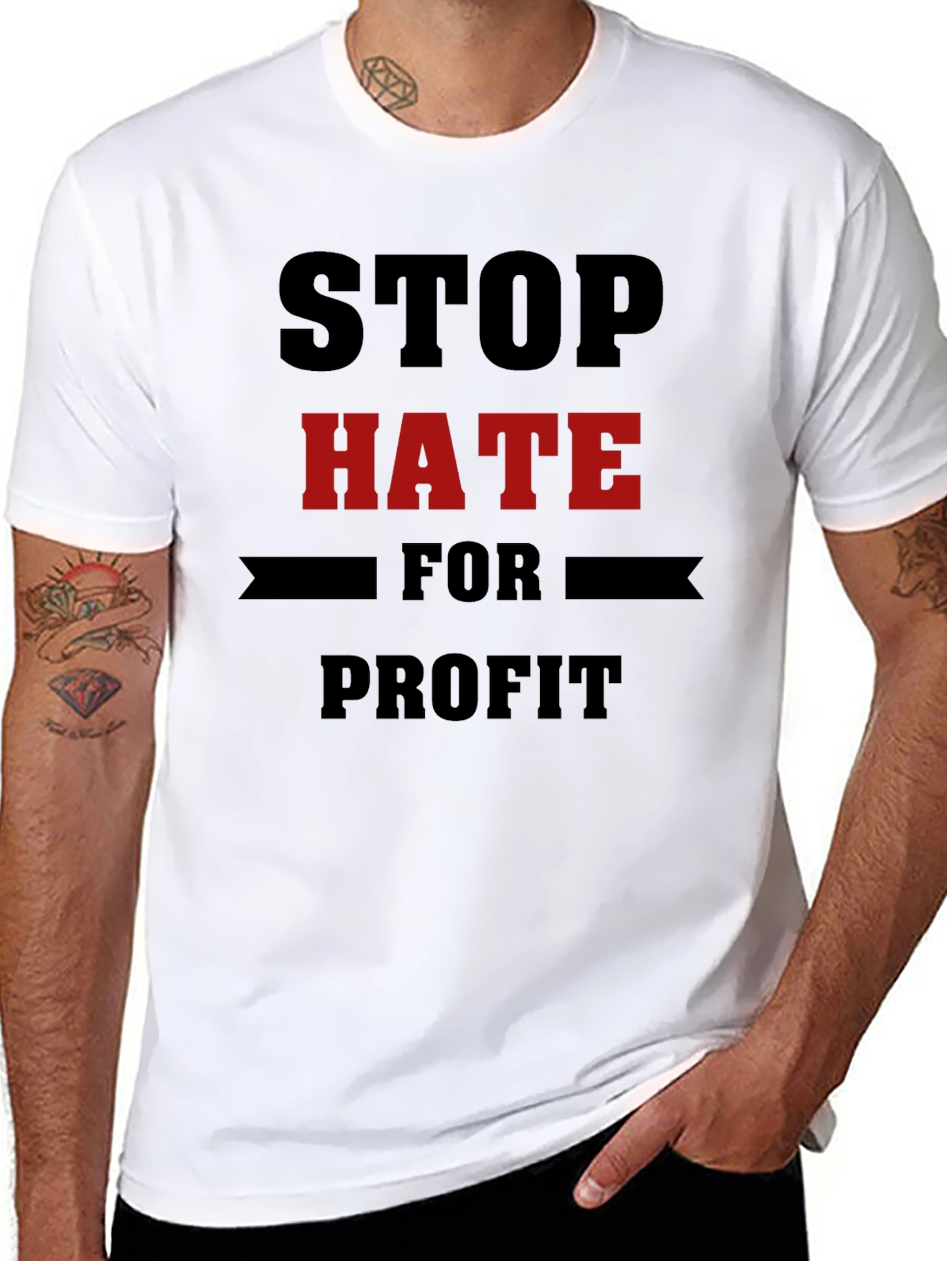 Stop Hate for Profit Black T-Shirt