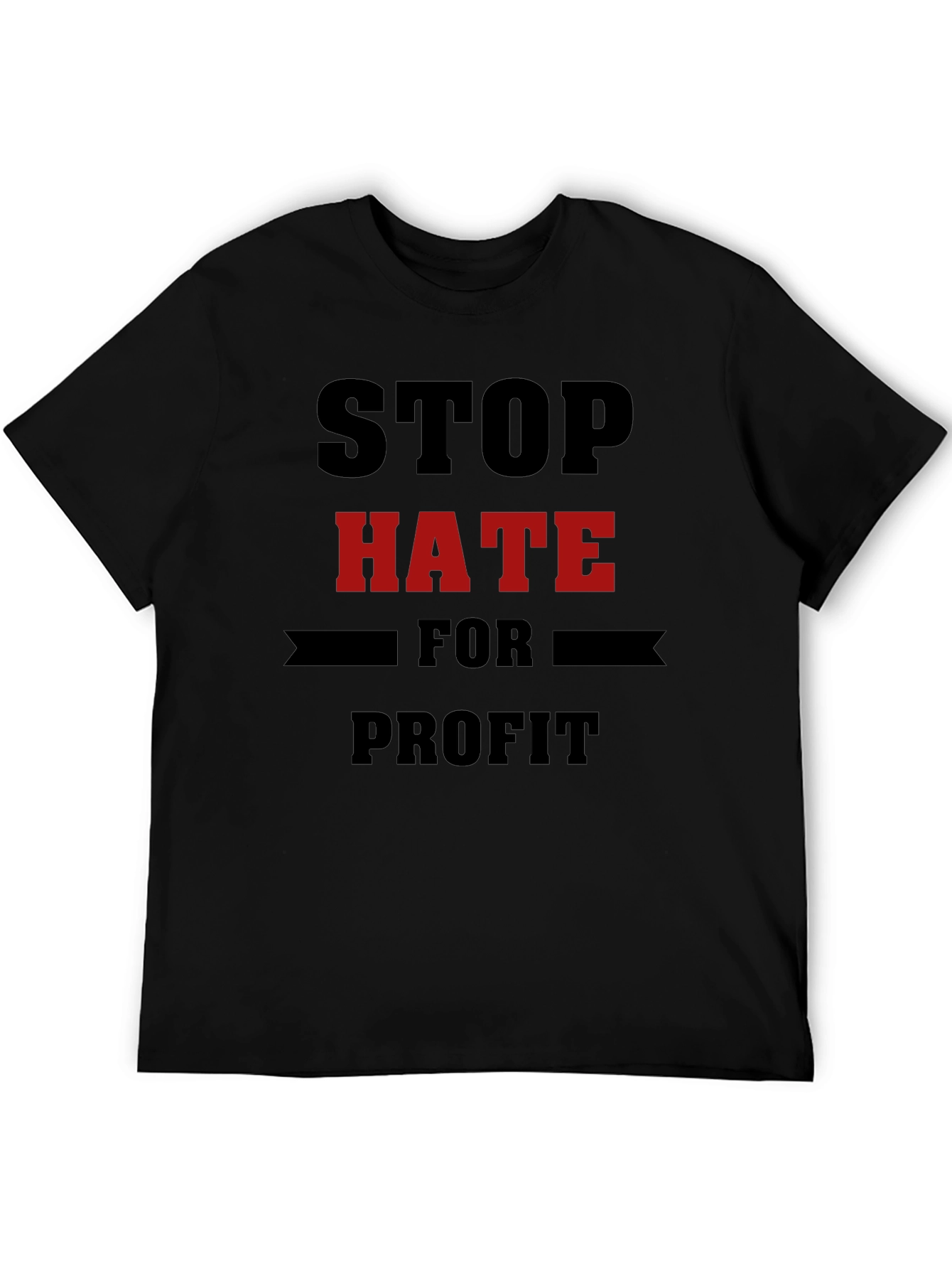 Stop Hate for Profit Black T-Shirt