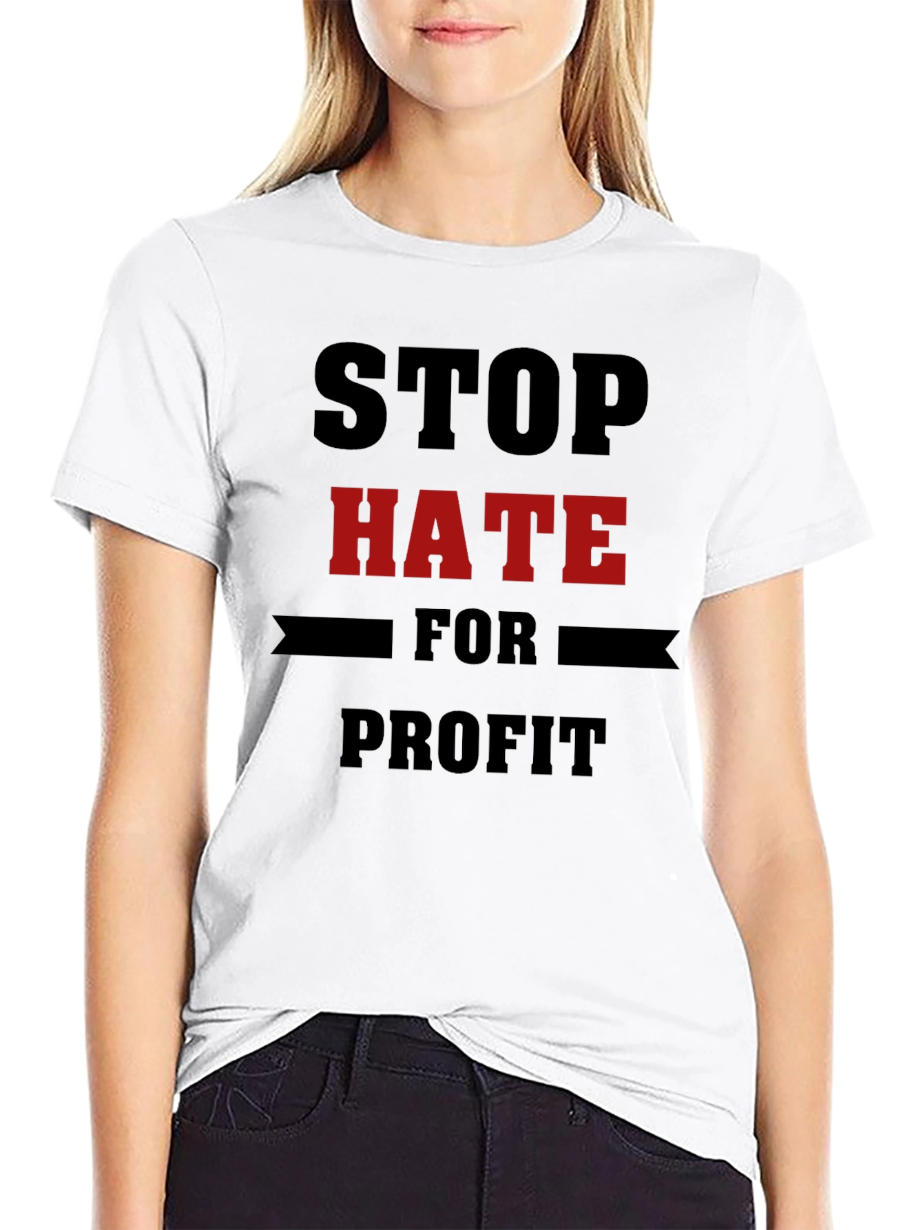 Stop Hate for Profit Black T-Shirt
