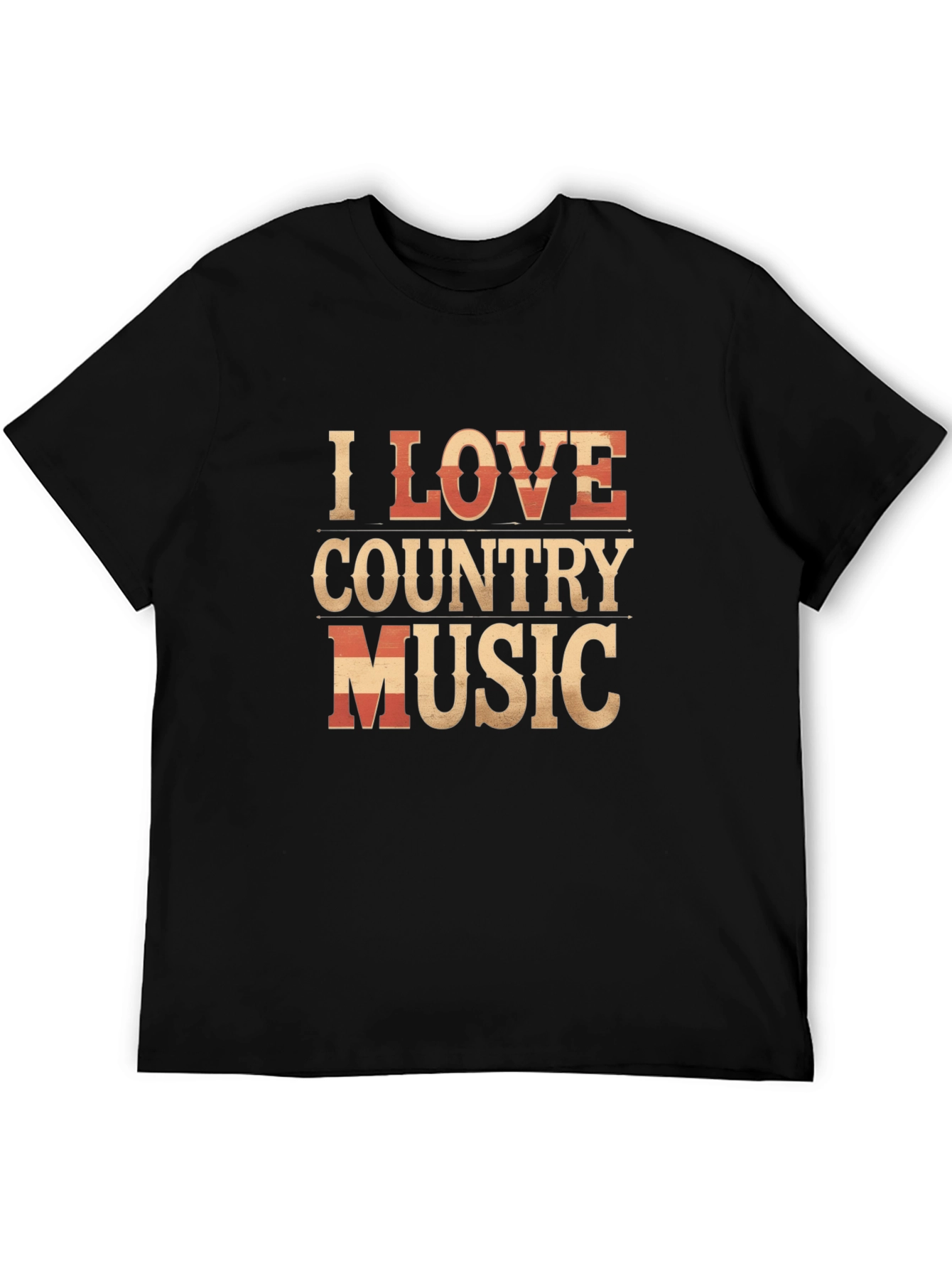 I Love Country Music Graphic T-Shirt