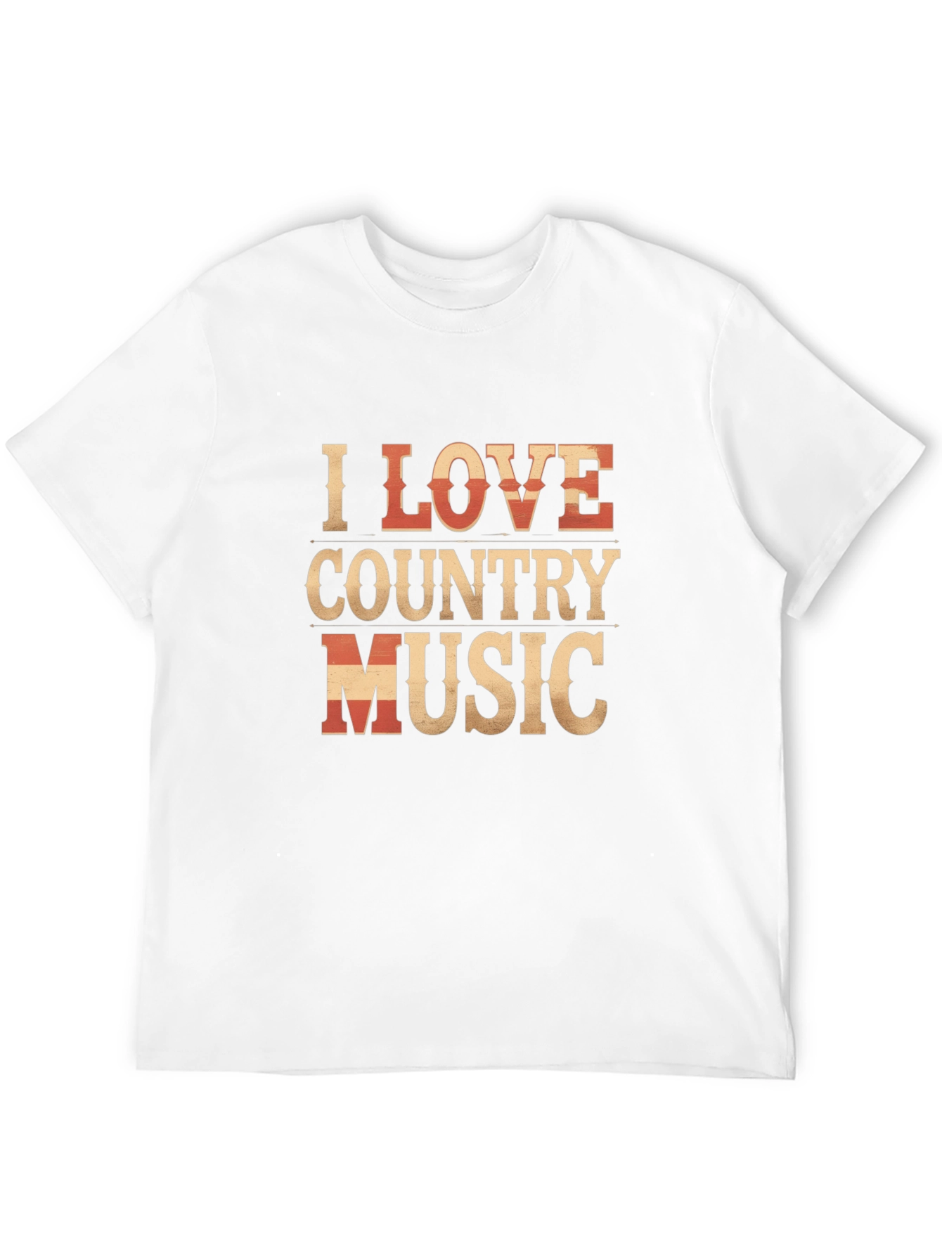 I Love Country Music Graphic T-Shirt