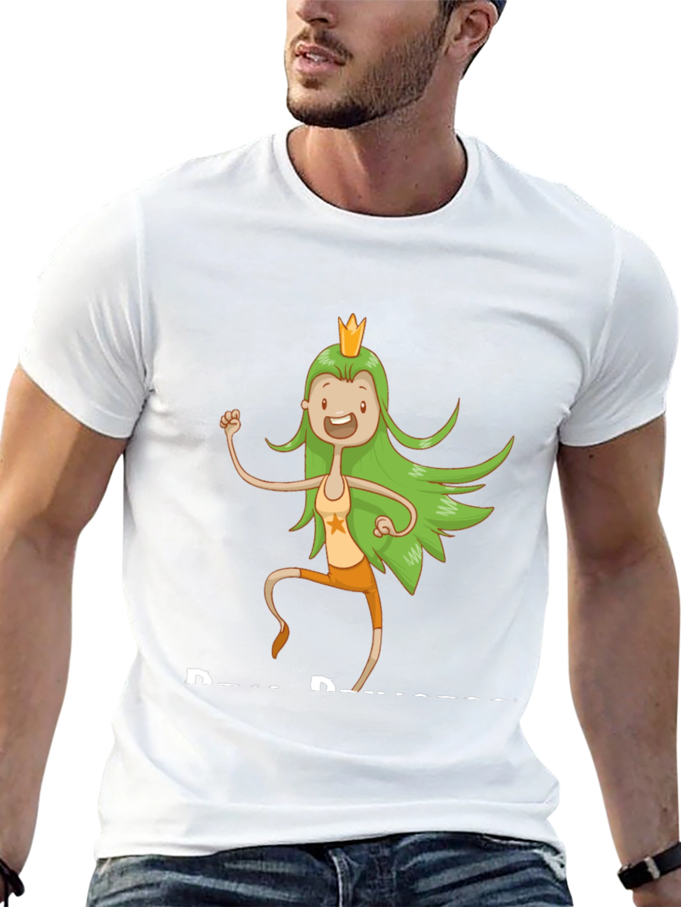 Cartoon Princess T-Shirt - Black