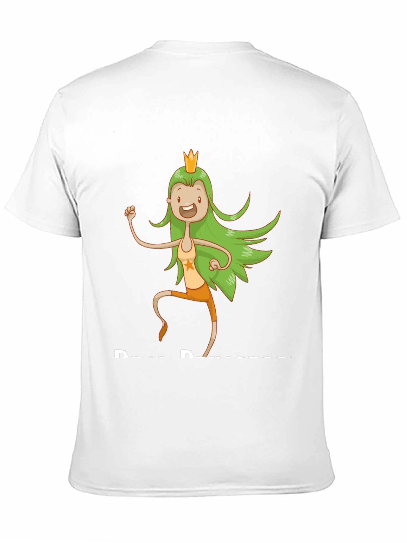 Cartoon Princess T-Shirt - Black