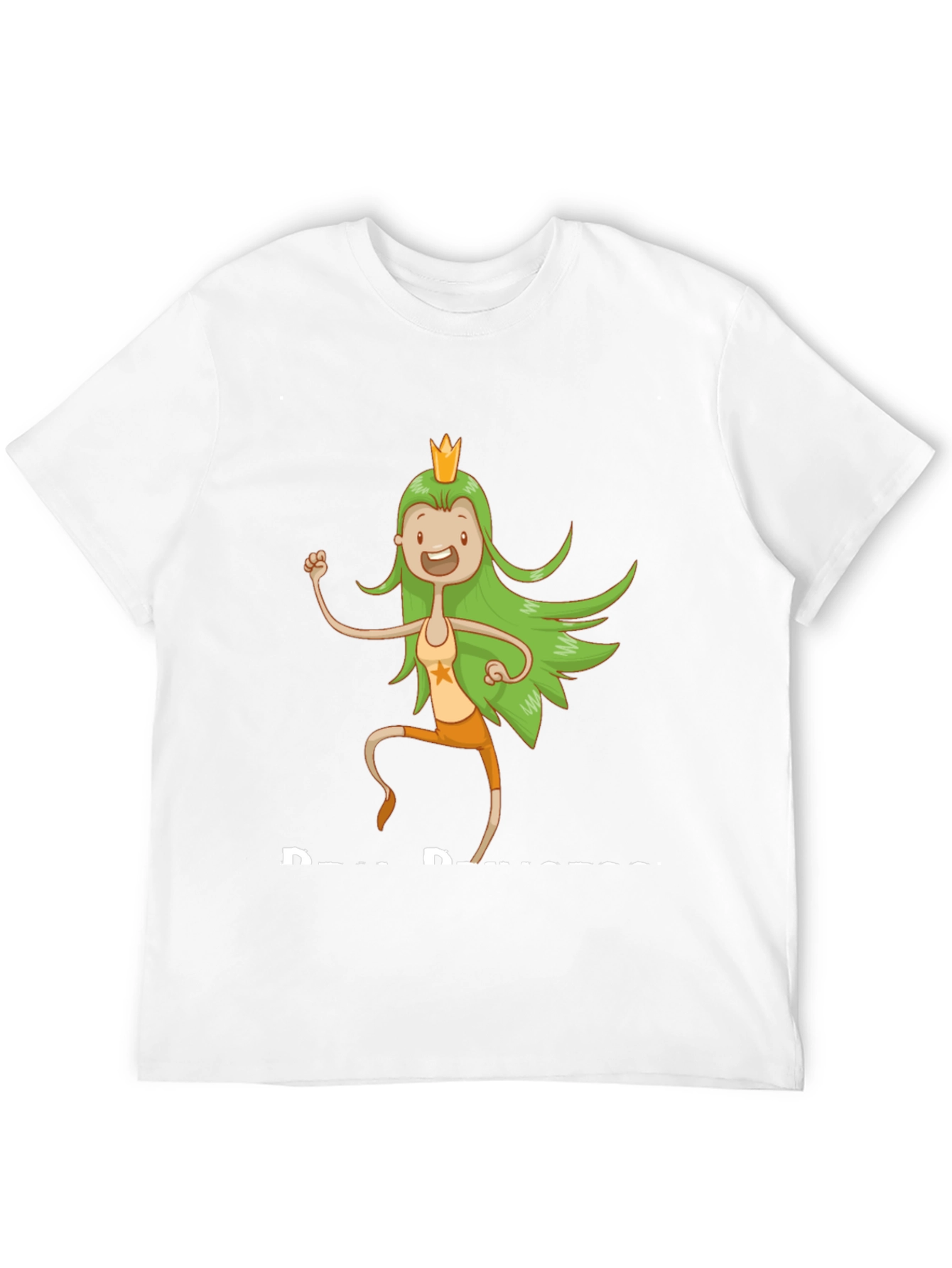 Cartoon Princess T-Shirt - Black