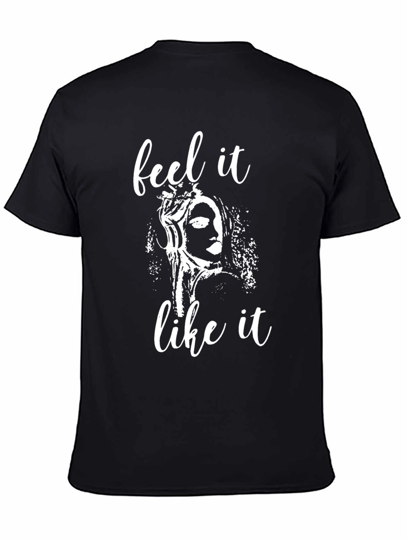 Feel It Like It Black Graphic Tee