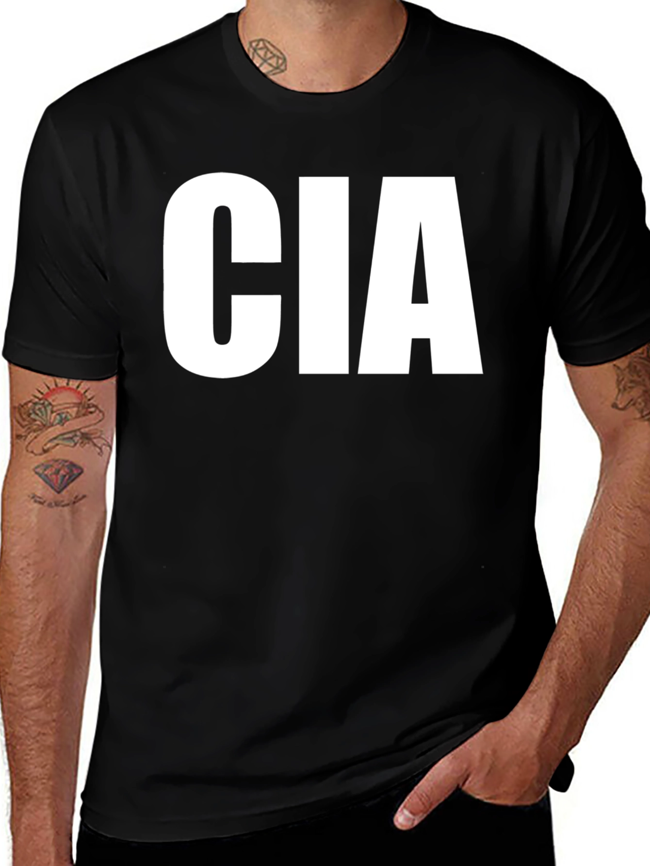 CIA Graphic T-Shirt - Bold Statement Tee