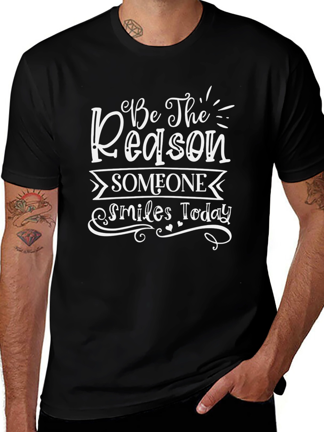 Inspirational Graphic Tee: Be the Reason Someone Smiles Today