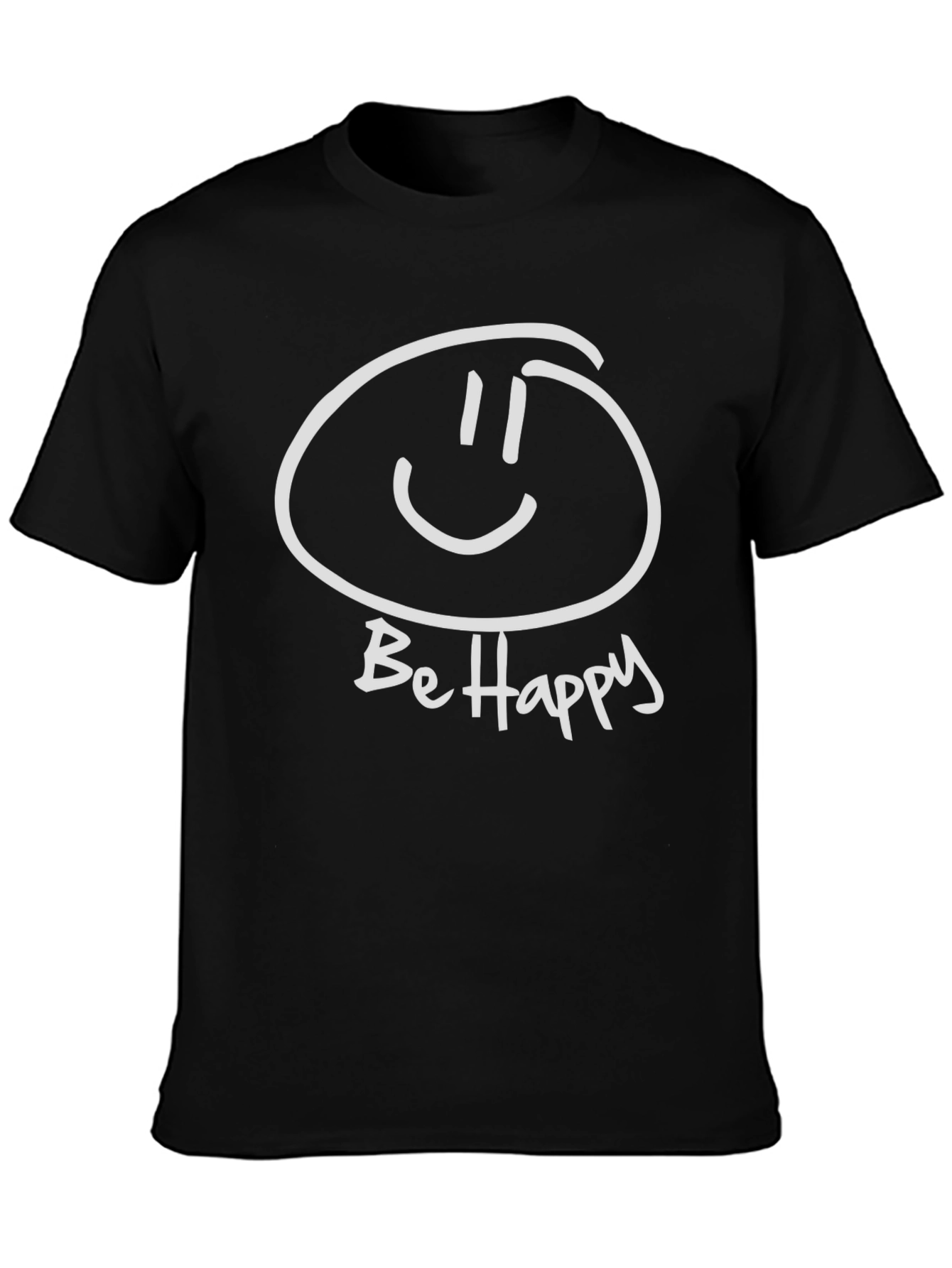 Be Happy Graphic Tee - Classic Comfort