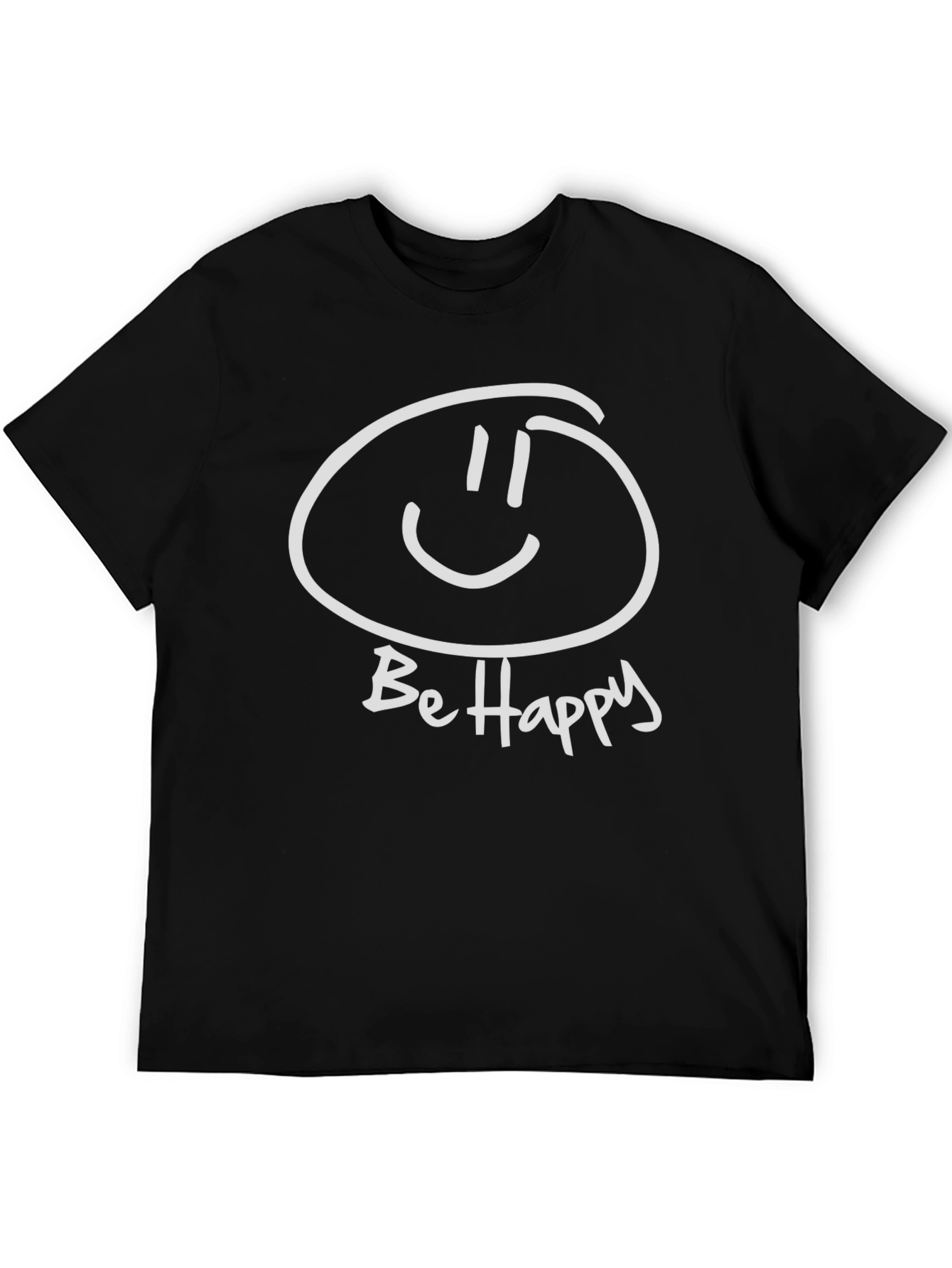 Be Happy Graphic Tee - Classic Comfort