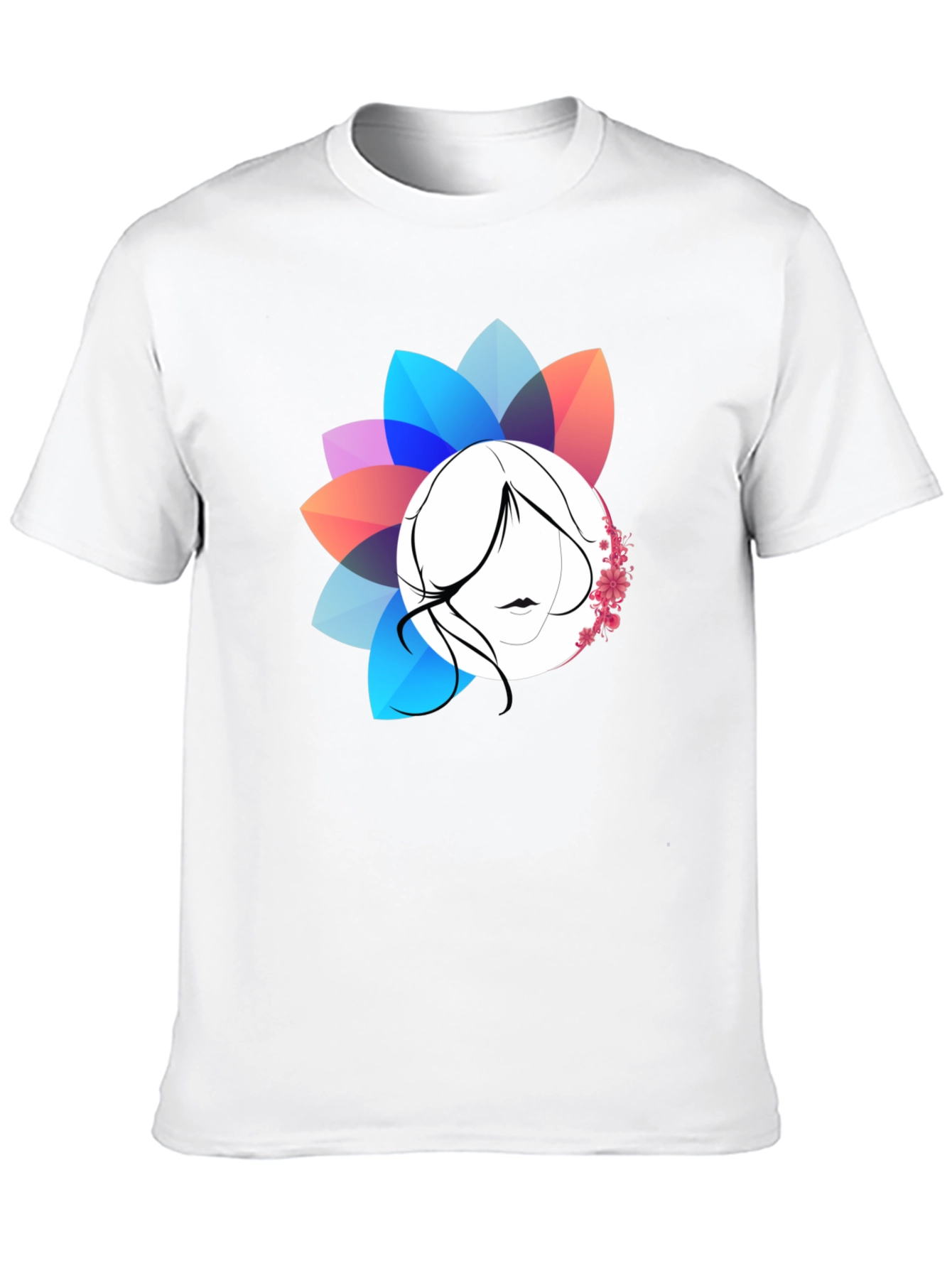 Floral Silhouette Graphic T-Shirt
