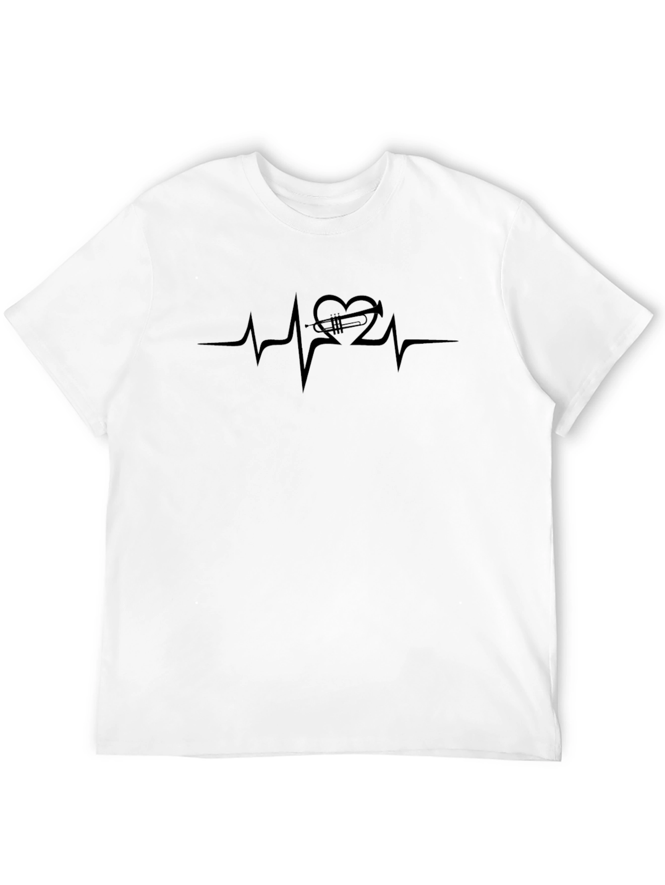 Trumpet Heartbeat Graphic T-Shirt