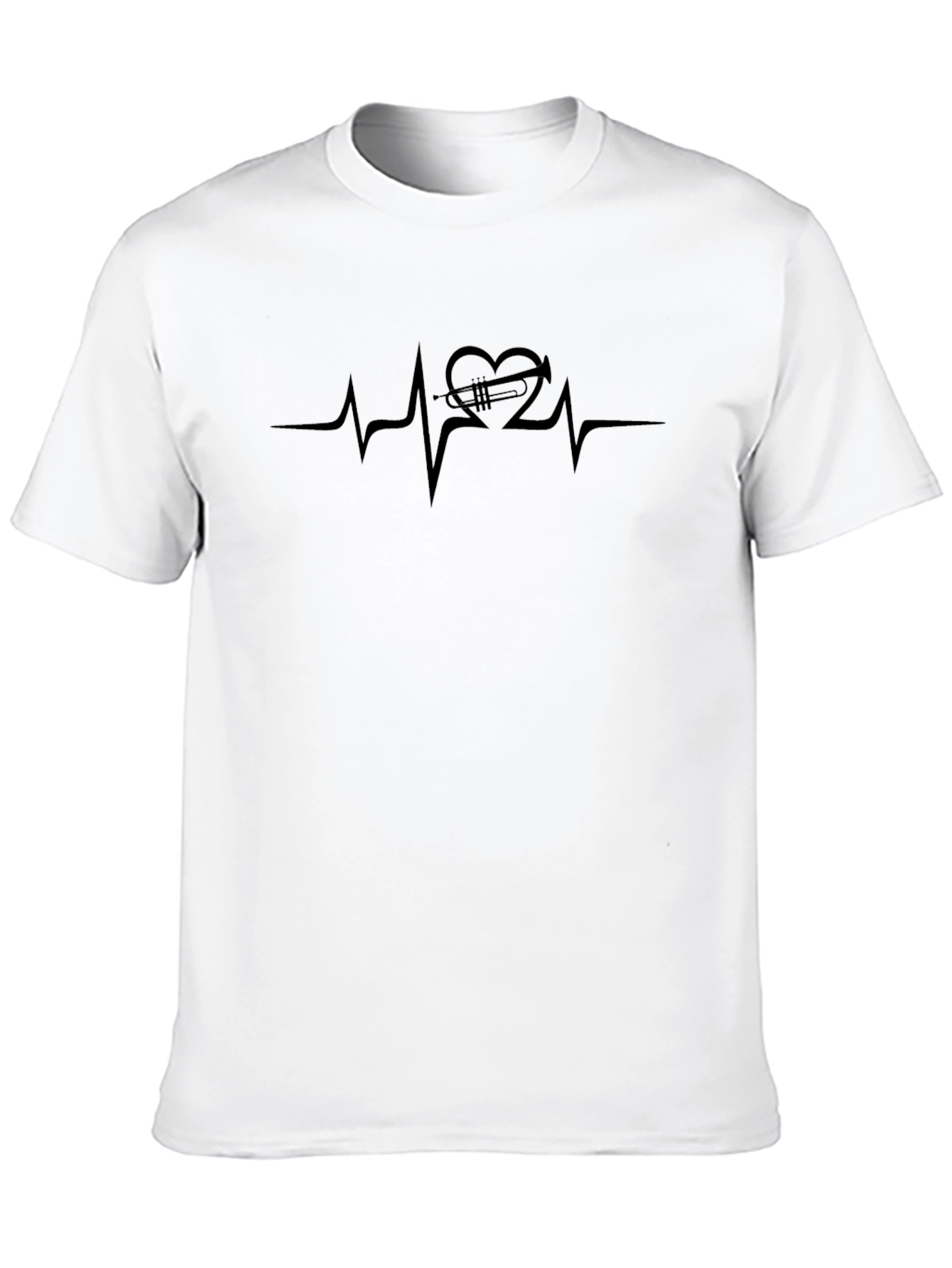 Trumpet Heartbeat Graphic T-Shirt