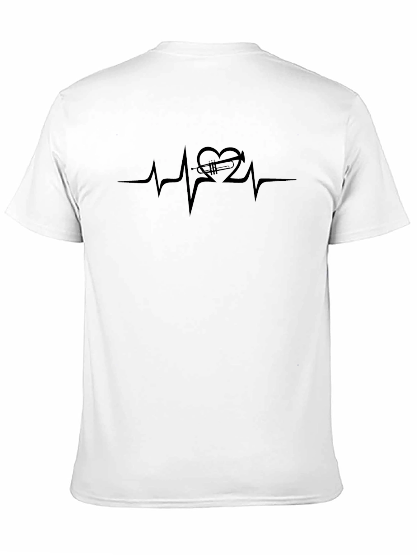 Trumpet Heartbeat Graphic T-Shirt