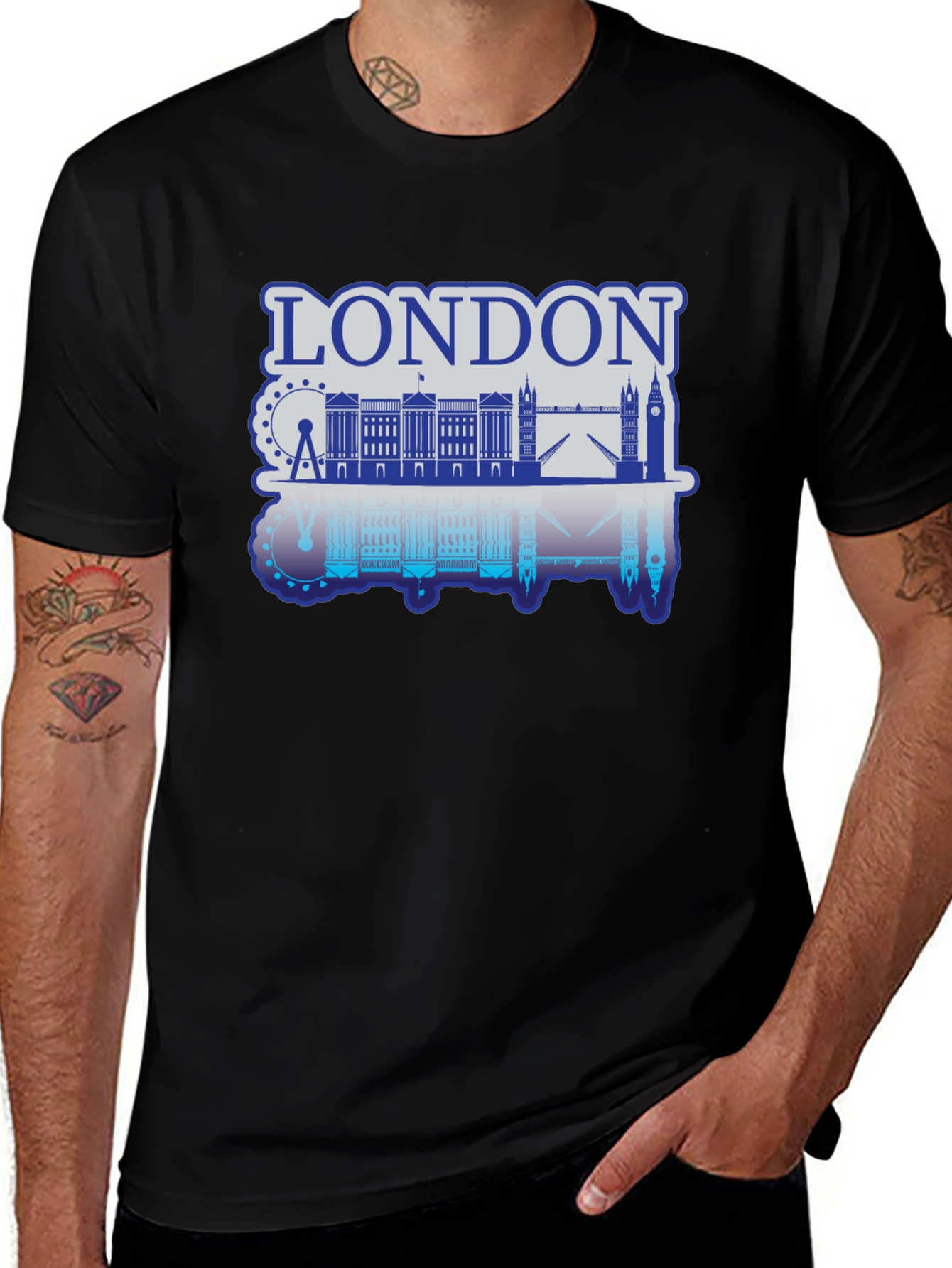 London Skyline Graphic T-Shirt - Classic Cityscape Tee
