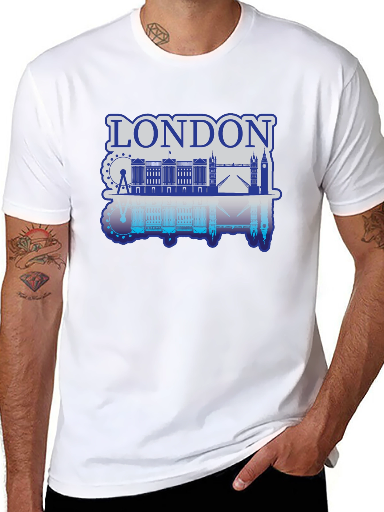 London Skyline Graphic T-Shirt - Classic Cityscape Tee