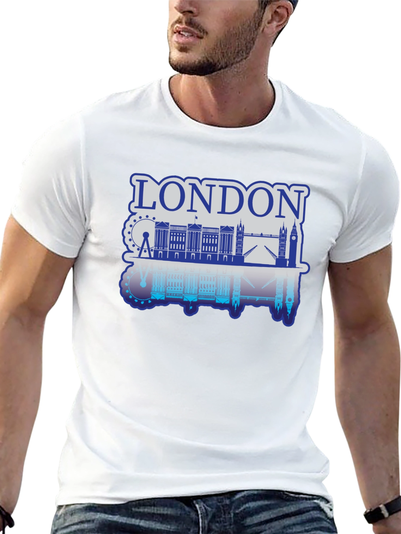 London Skyline Graphic T-Shirt - Classic Cityscape Tee