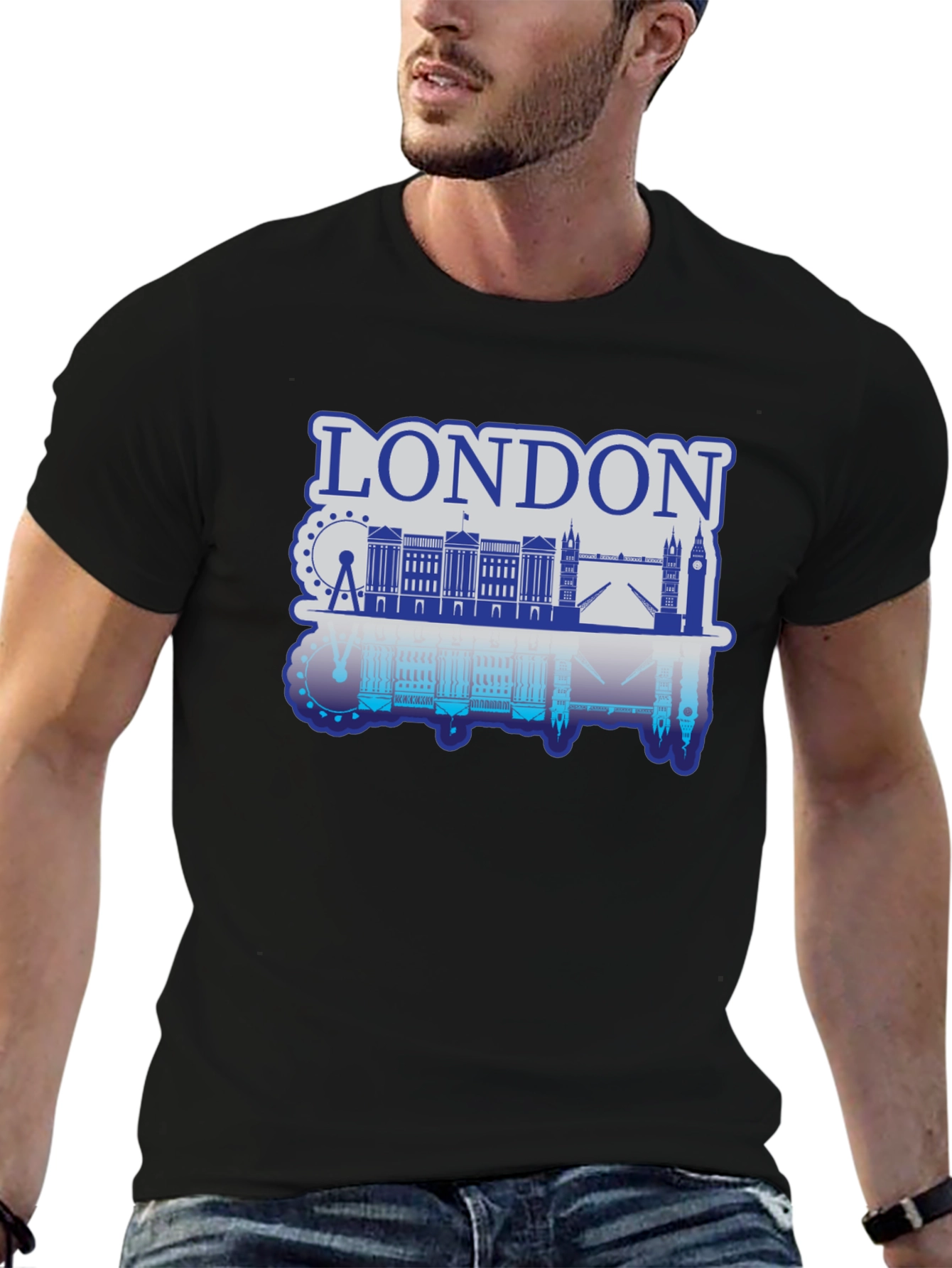 London Skyline Graphic T-Shirt - Classic Cityscape Tee